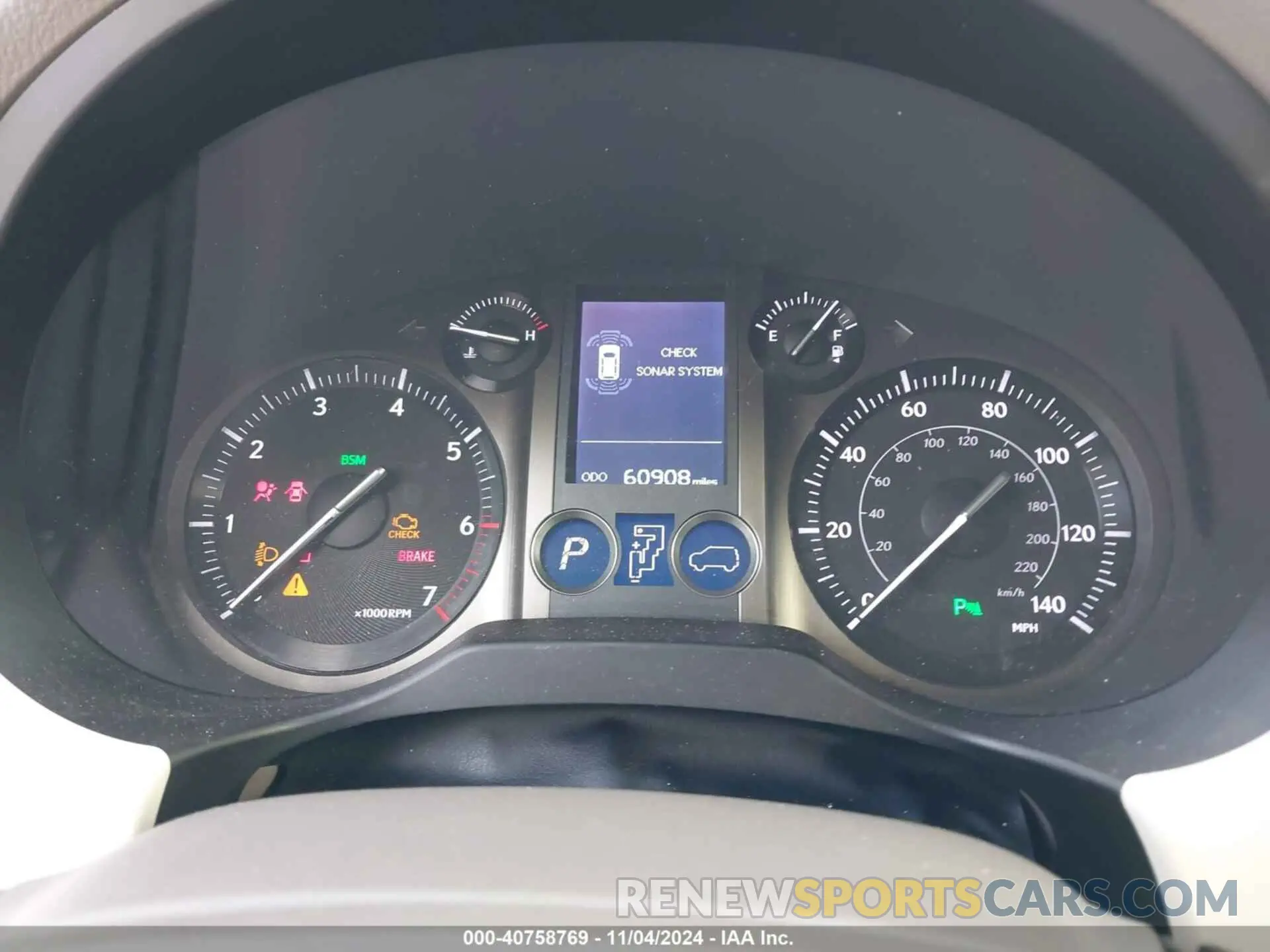 7 fotografías del automóvil dañado JTJBM7FXXK5237236 LEXUS 460 2019