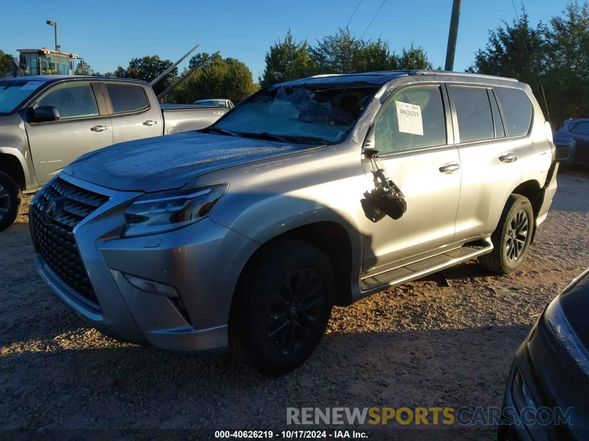 2 fotografías del automóvil dañado JTJAM7BX7L5256328 LEXUS 460 2020