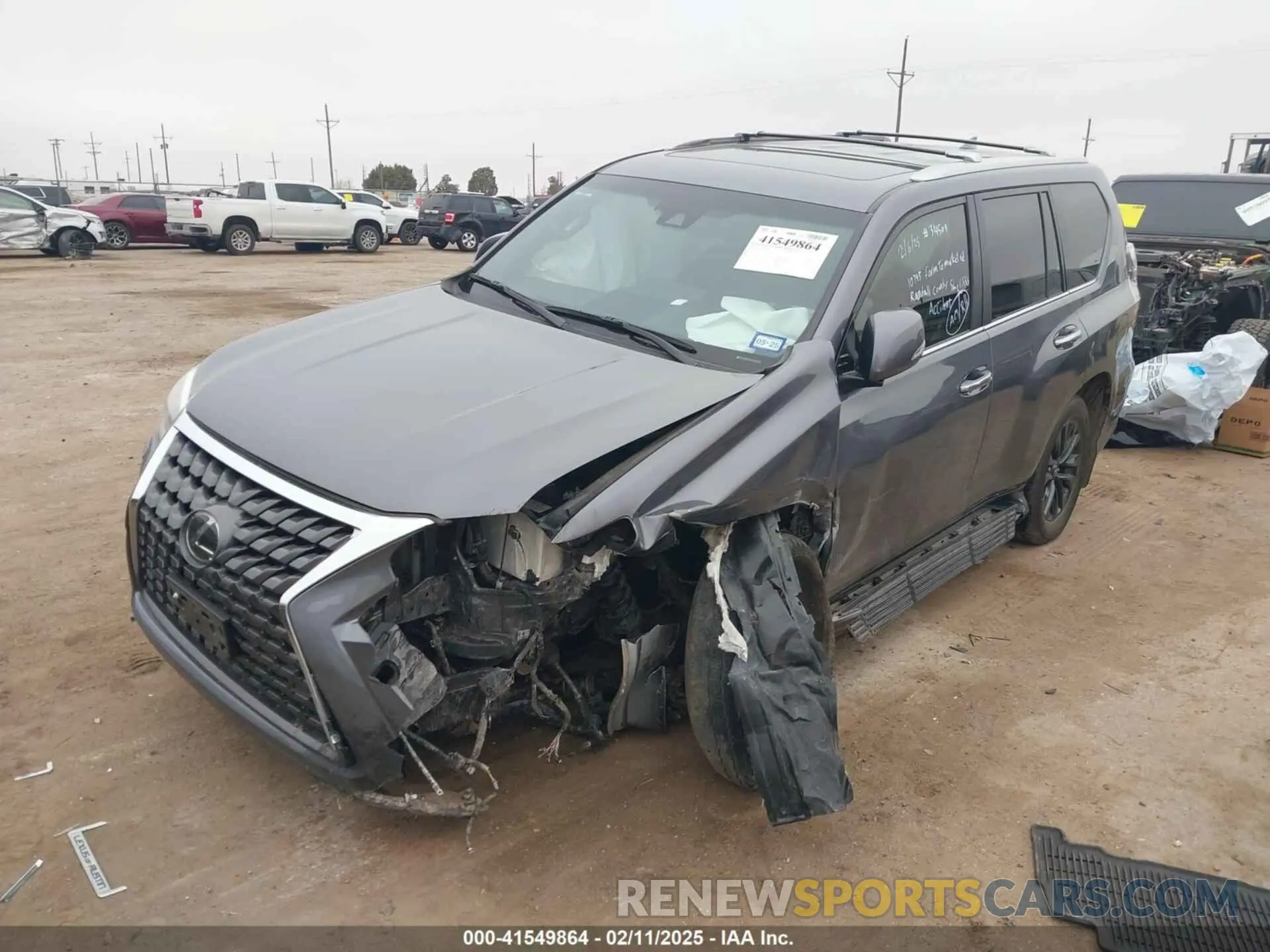 2 fotografías del automóvil dañado JTJAM7BX3P5349949 LEXUS 460 2023
