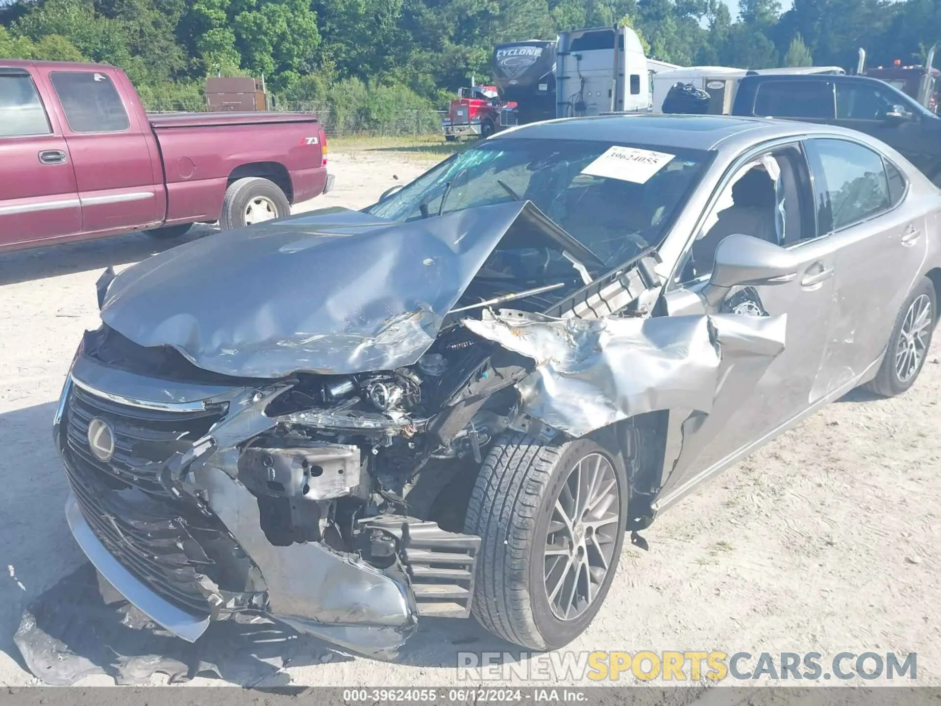 6 fotografías del automóvil dañado JTHBK1GG0H2248811 LEXUS ES 2017