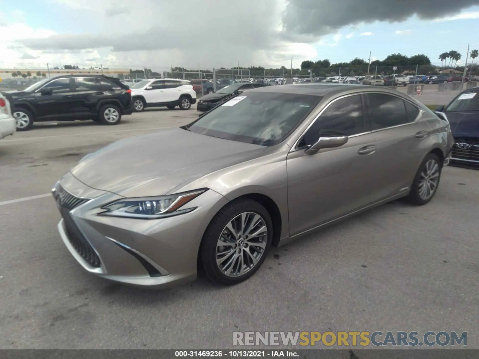 2 fotografías del automóvil dañado 58AB21B14KU003840 LEXUS ES 2019