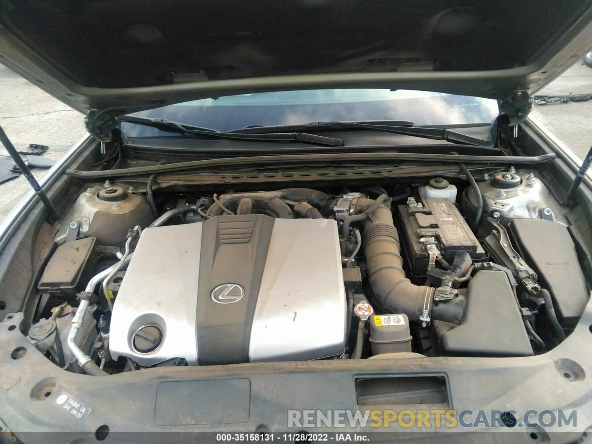 10 fotografías del automóvil dañado 58ABZ1B10KU027600 LEXUS ES 2019