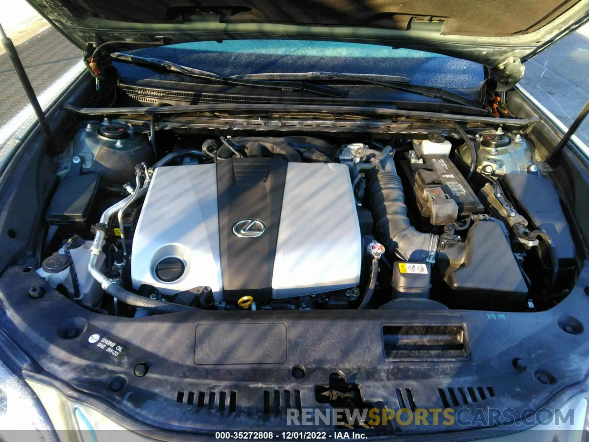 10 fotografías del automóvil dañado 58ABZ1B11KU007260 LEXUS ES 2019
