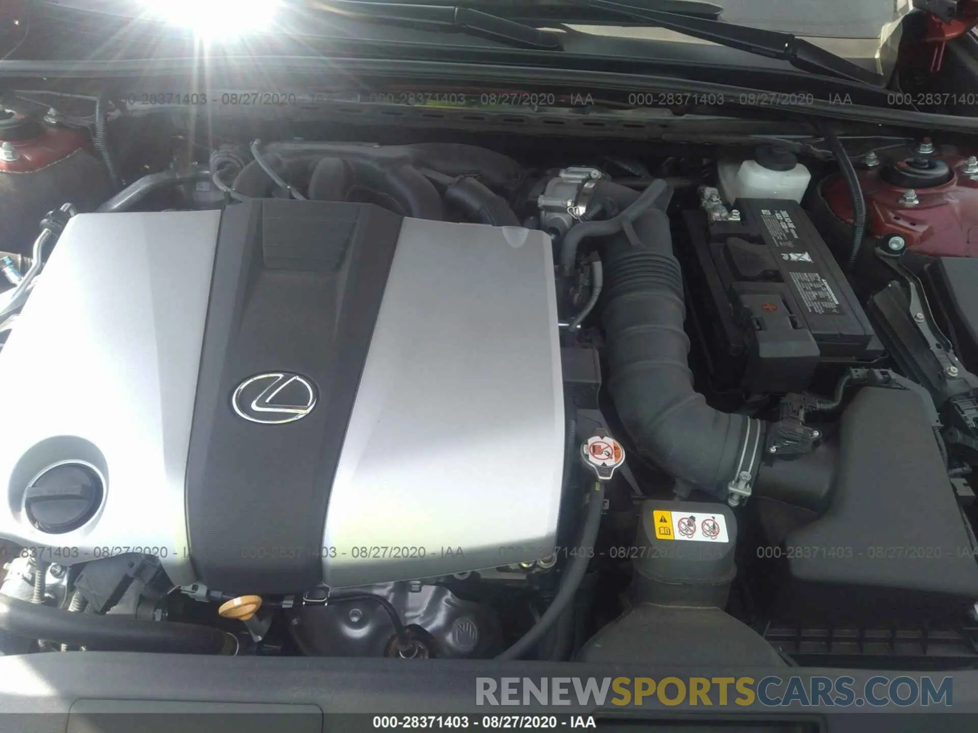 10 fotografías del automóvil dañado 58ABZ1B12KU018056 LEXUS ES 2019