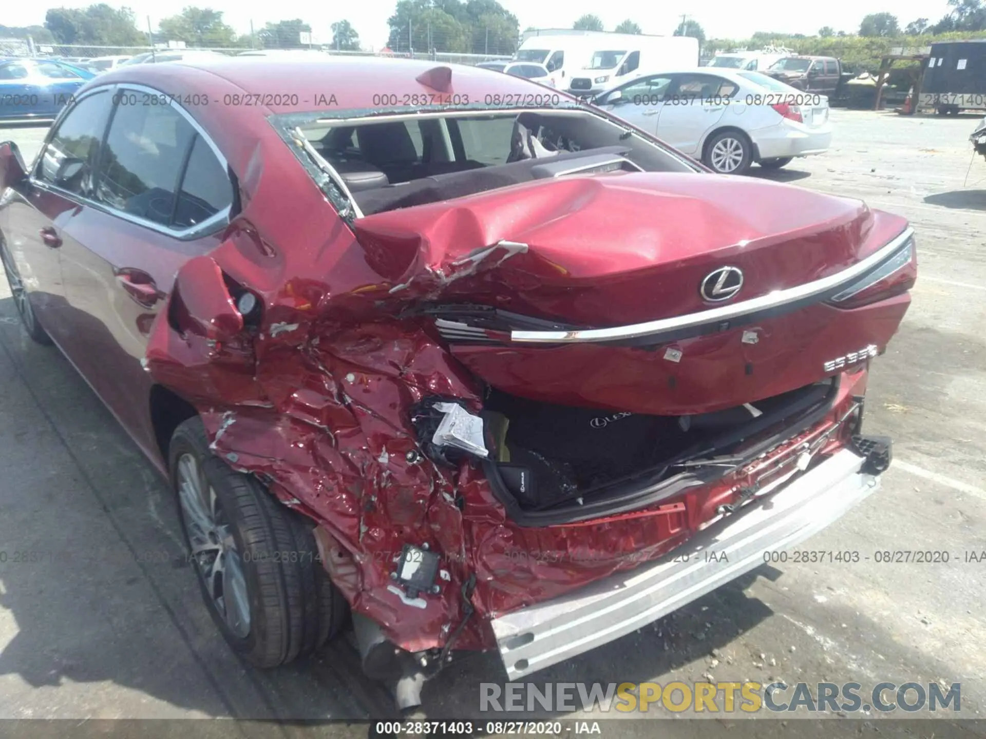 6 fotografías del automóvil dañado 58ABZ1B12KU018056 LEXUS ES 2019