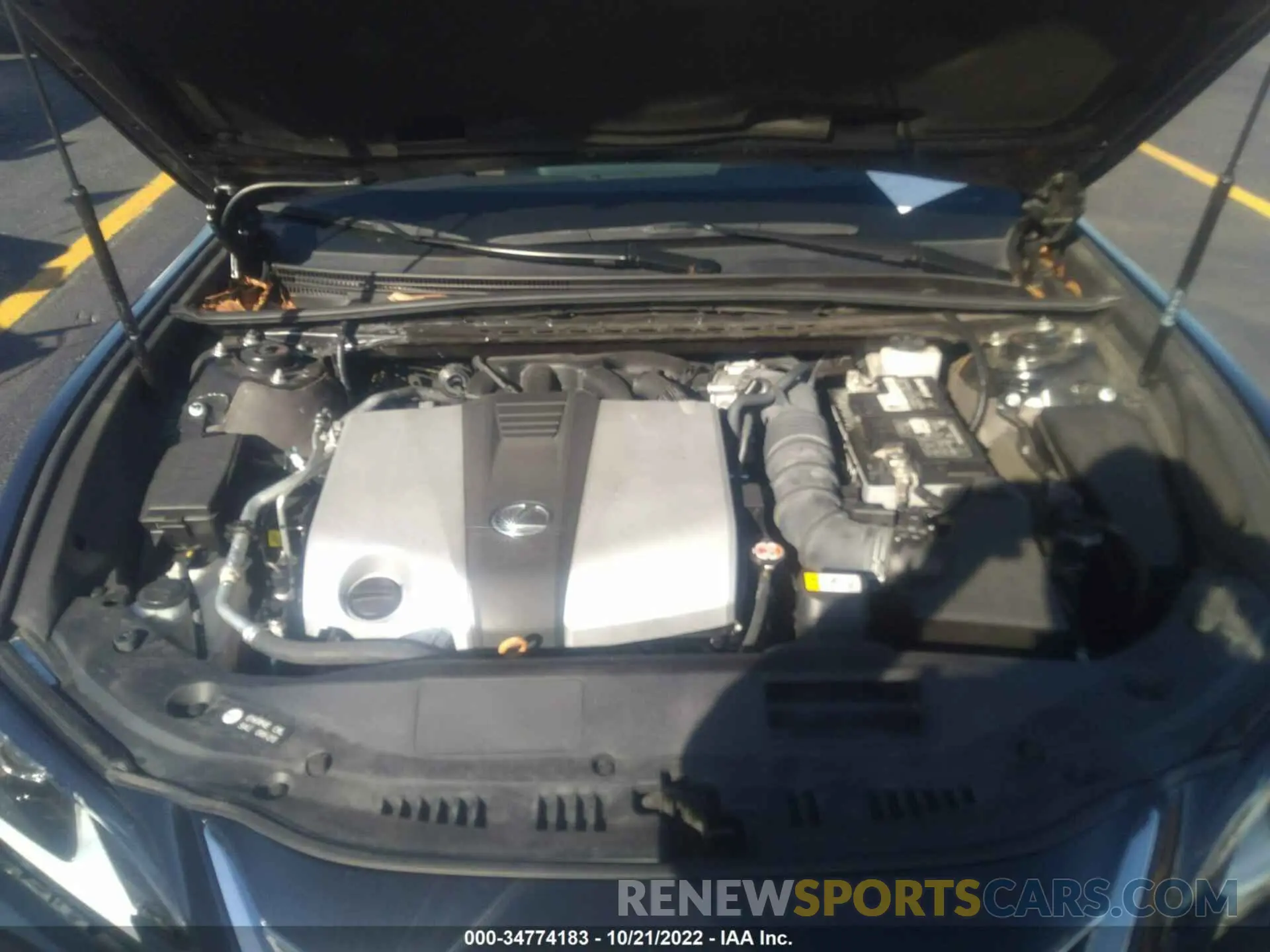10 fotografías del automóvil dañado 58ABZ1B15KU049379 LEXUS ES 2019