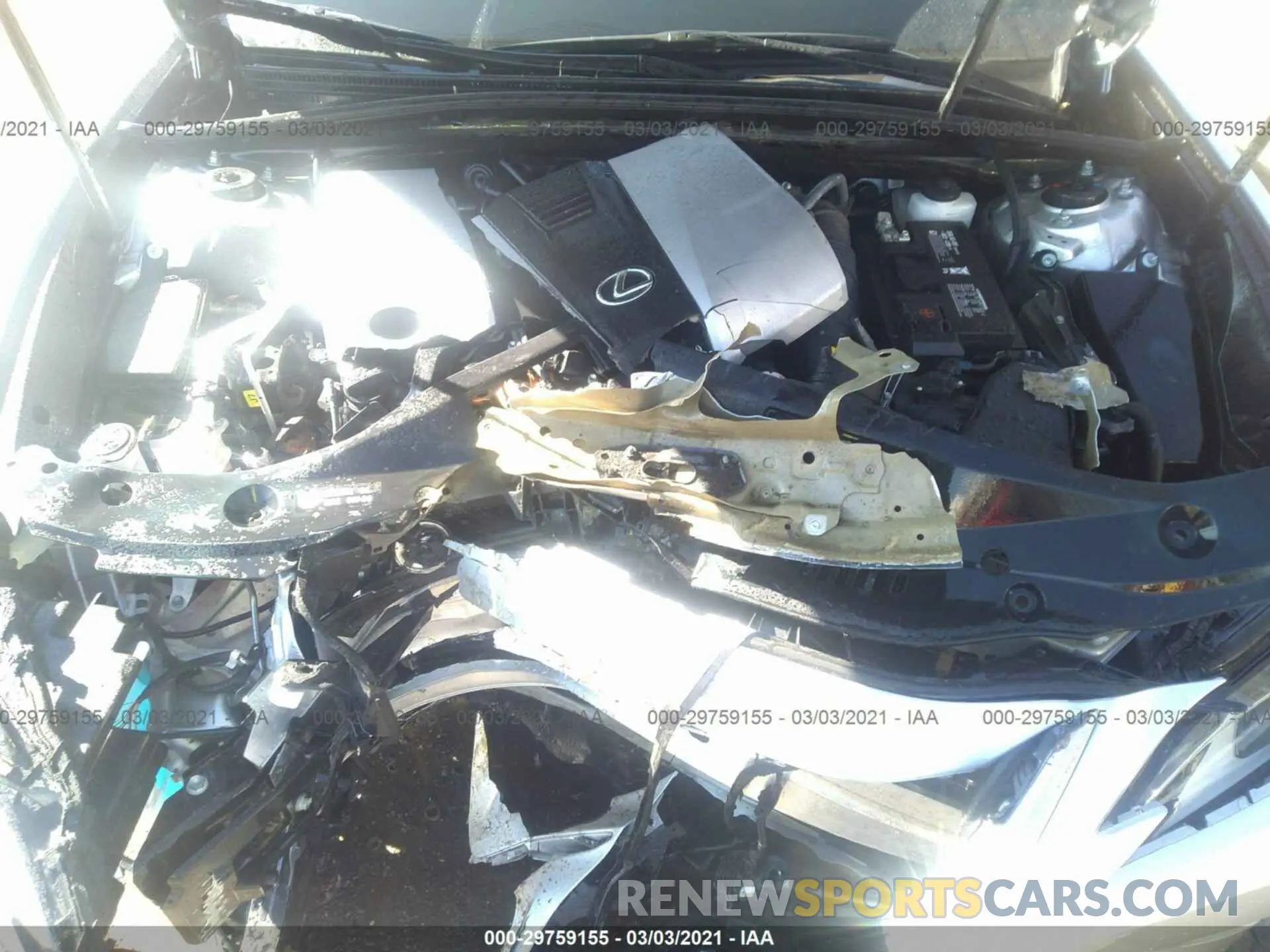 10 fotografías del automóvil dañado 58ABZ1B19KU020452 LEXUS ES 2019