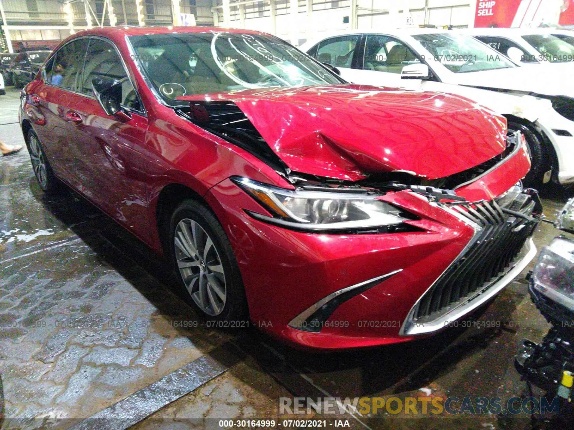 1 fotografías del automóvil dañado 58ABZ1B1XKU049085 LEXUS ES 2019