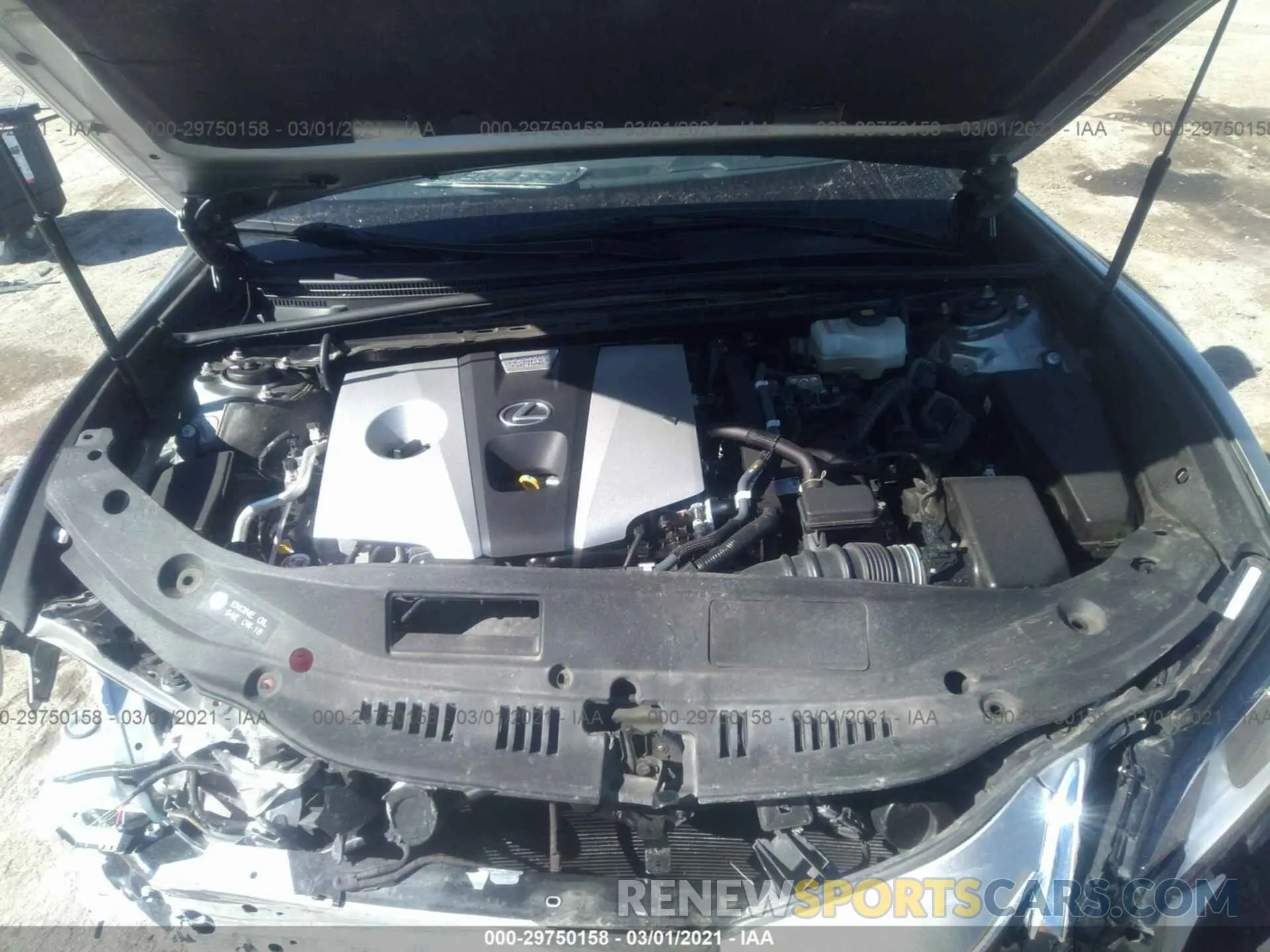 10 fotografías del automóvil dañado JTHB21B12K2004829 LEXUS ES 2019