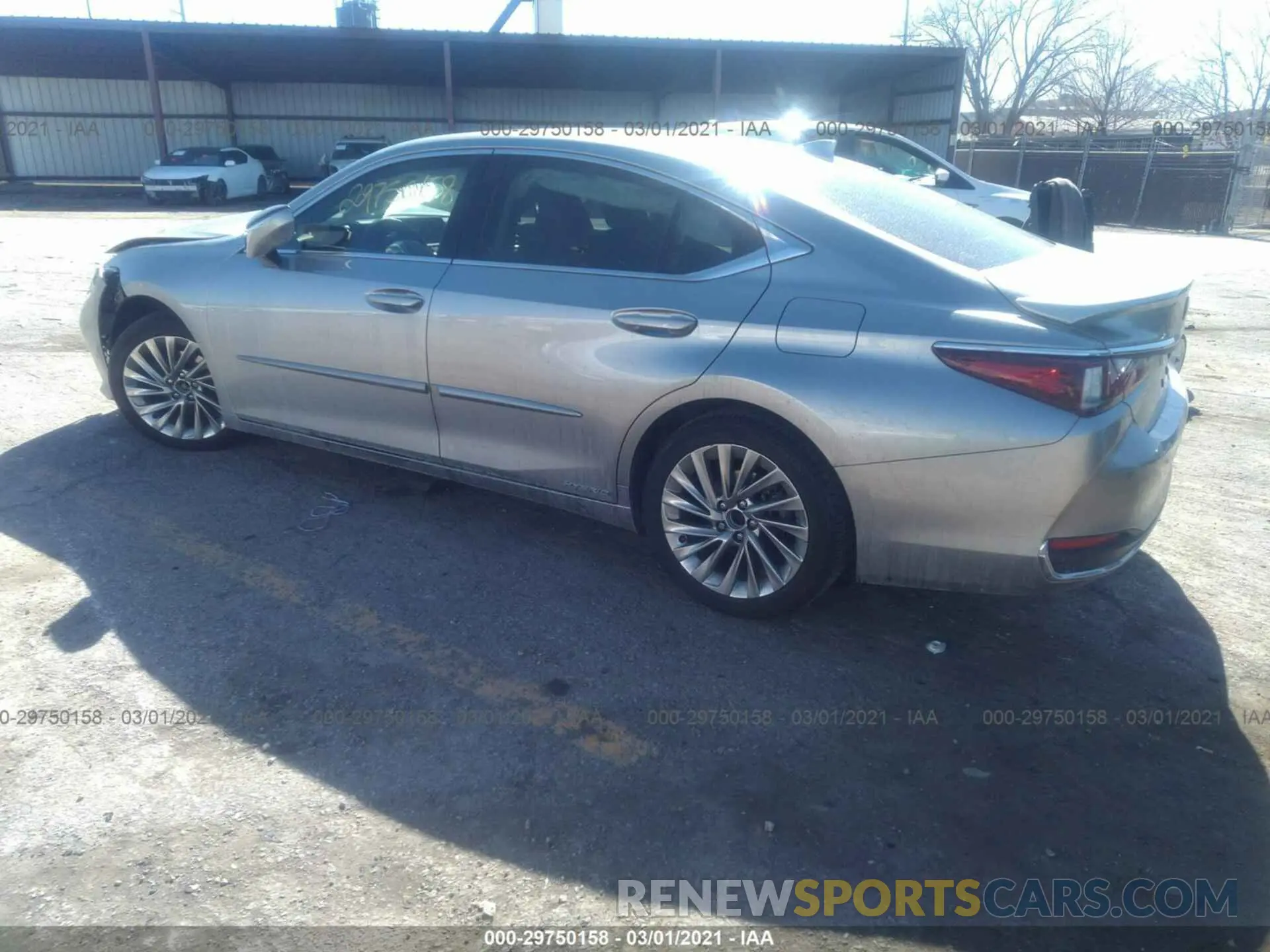 3 fotografías del automóvil dañado JTHB21B12K2004829 LEXUS ES 2019