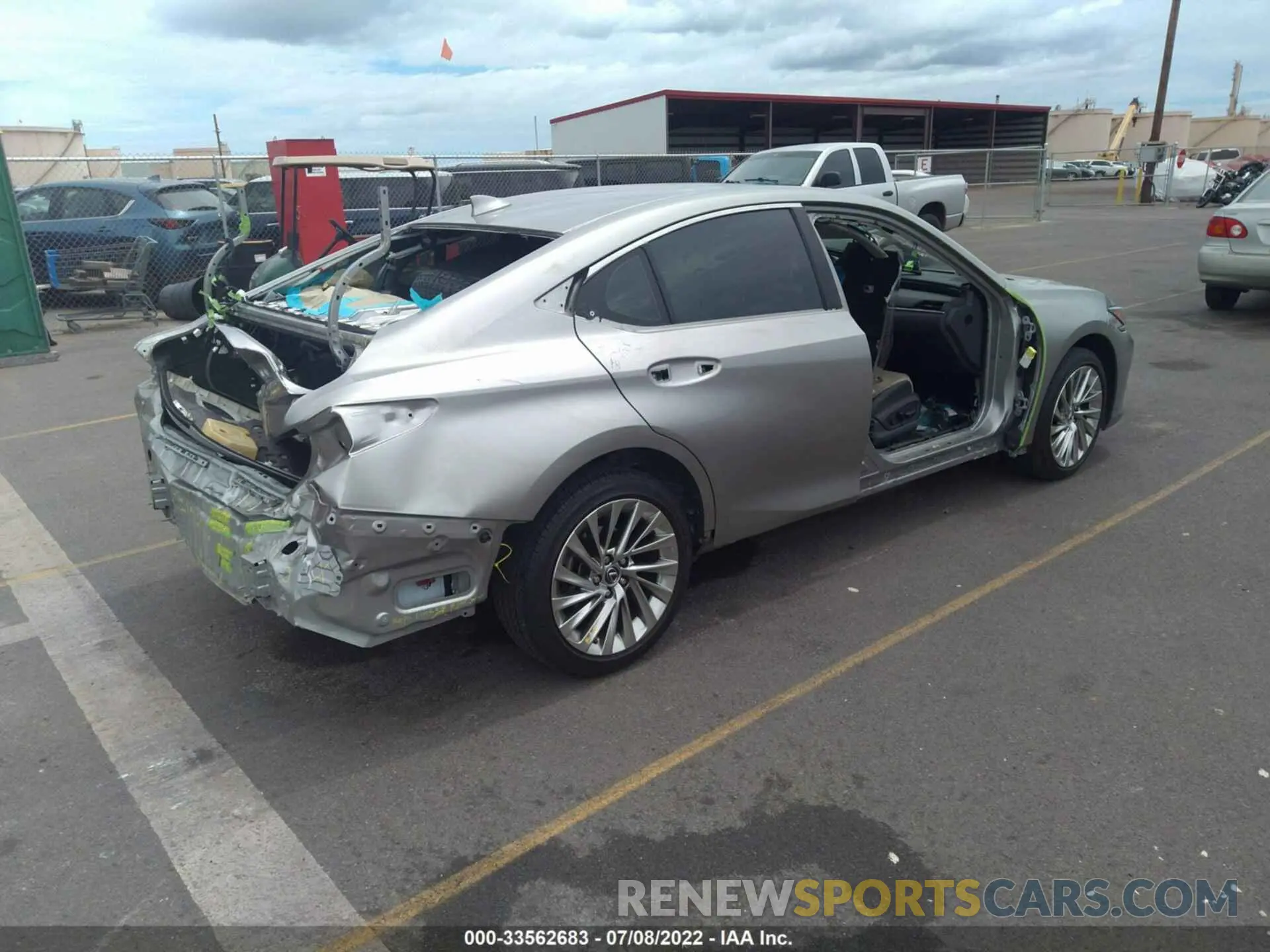 4 fotografías del automóvil dañado JTHB21B16K2022914 LEXUS ES 2019