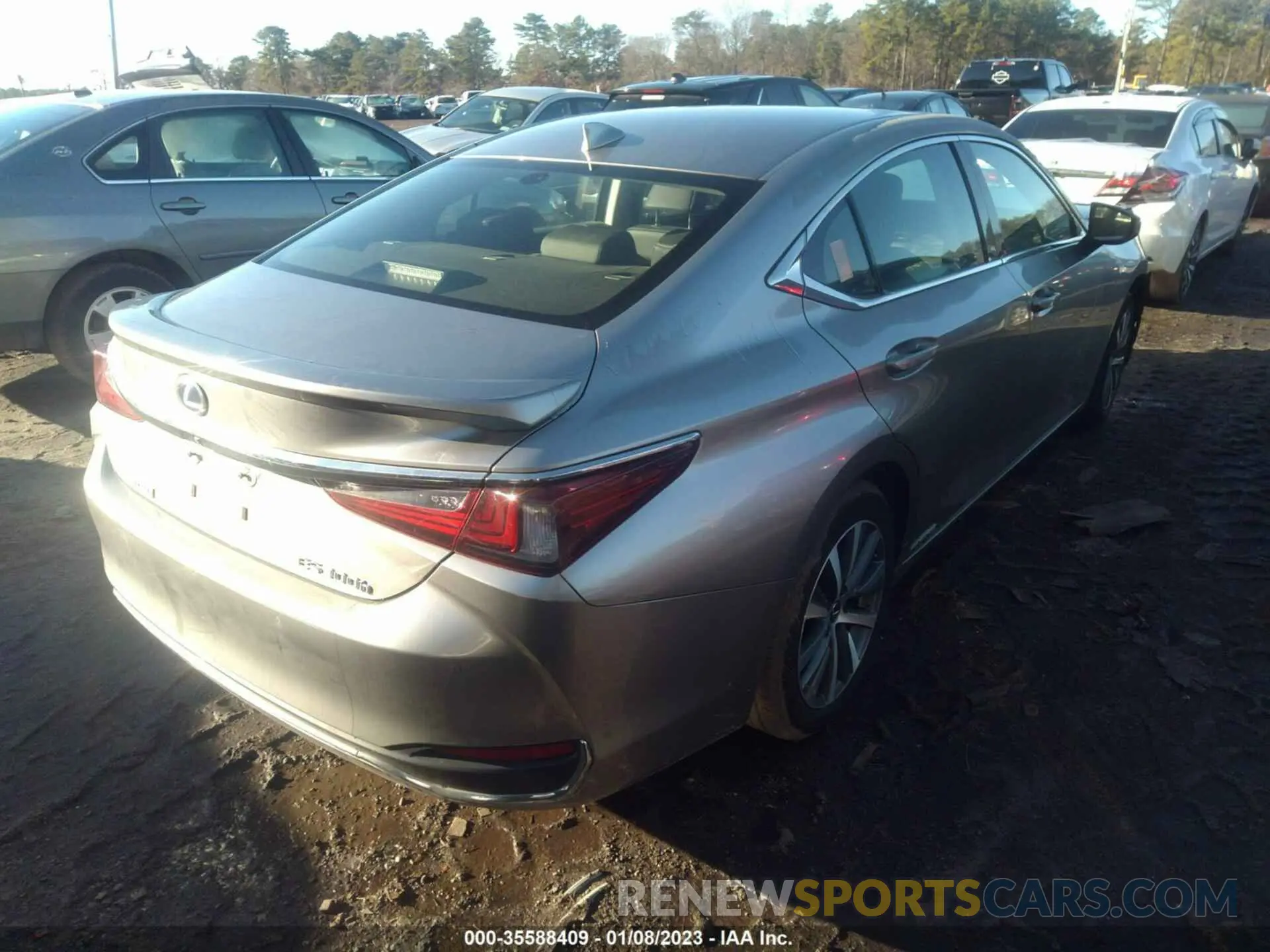 4 fotografías del automóvil dañado JTHB21B18K2045174 LEXUS ES 2019