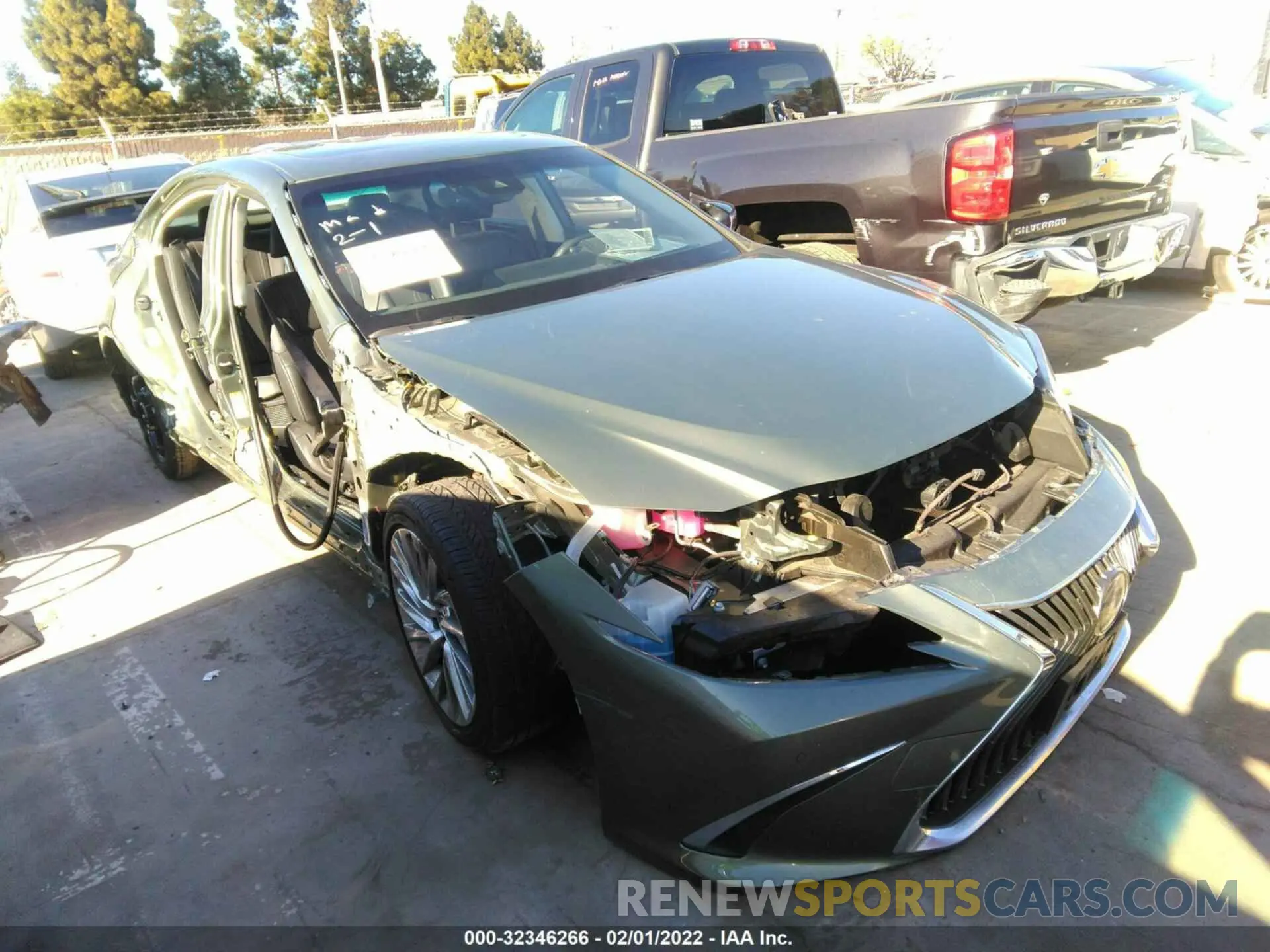 1 fotografías del automóvil dañado JTHB21B19K2022714 LEXUS ES 2019