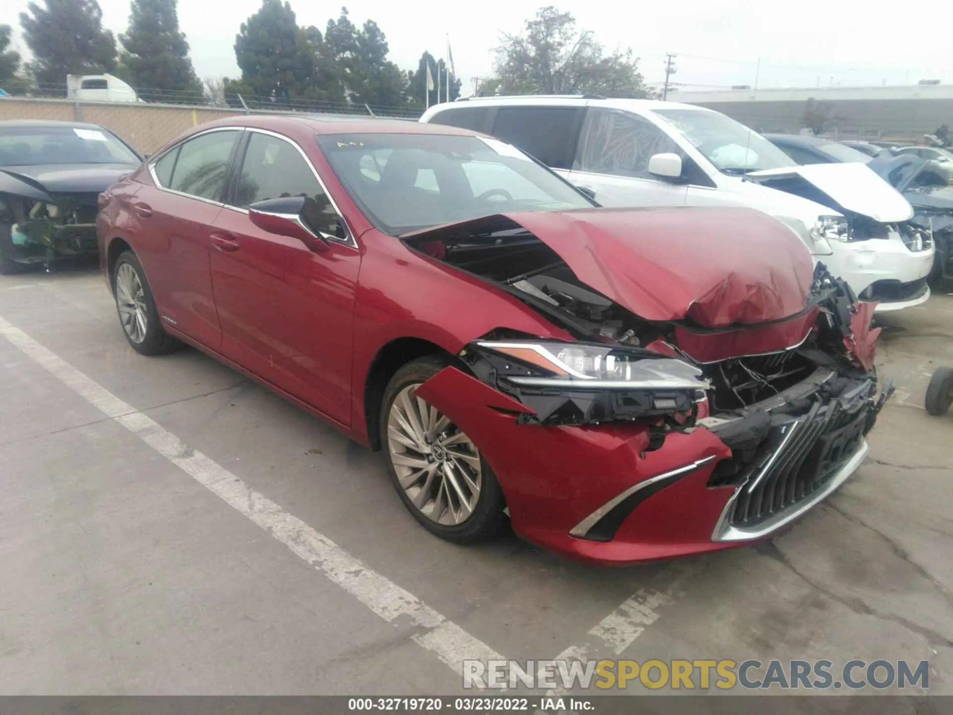 1 fotografías del automóvil dañado JTHB21B19K2025757 LEXUS ES 2019