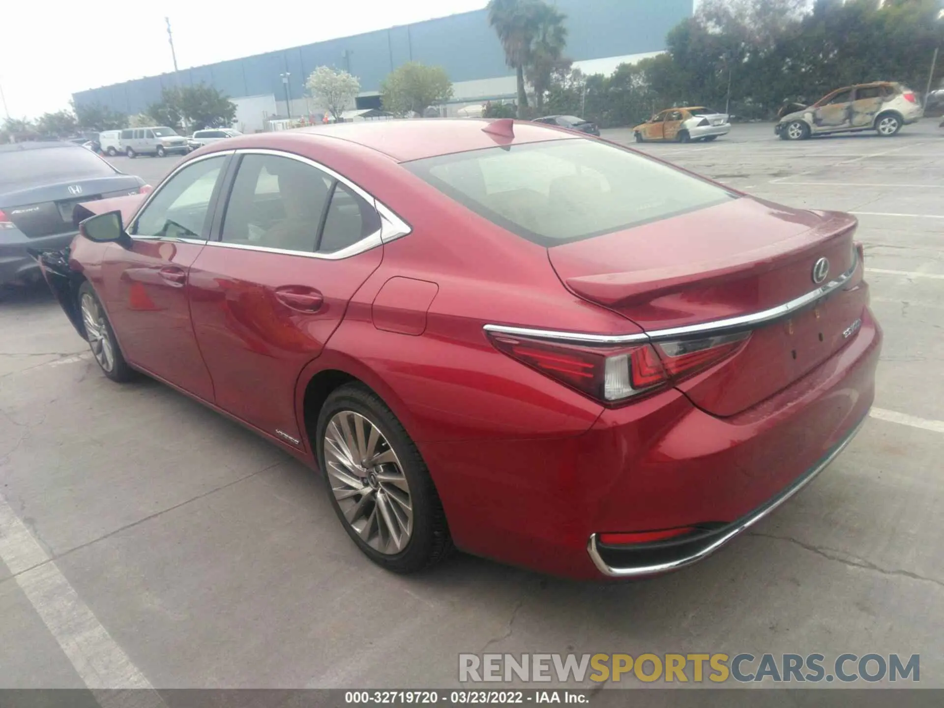 3 fotografías del automóvil dañado JTHB21B19K2025757 LEXUS ES 2019