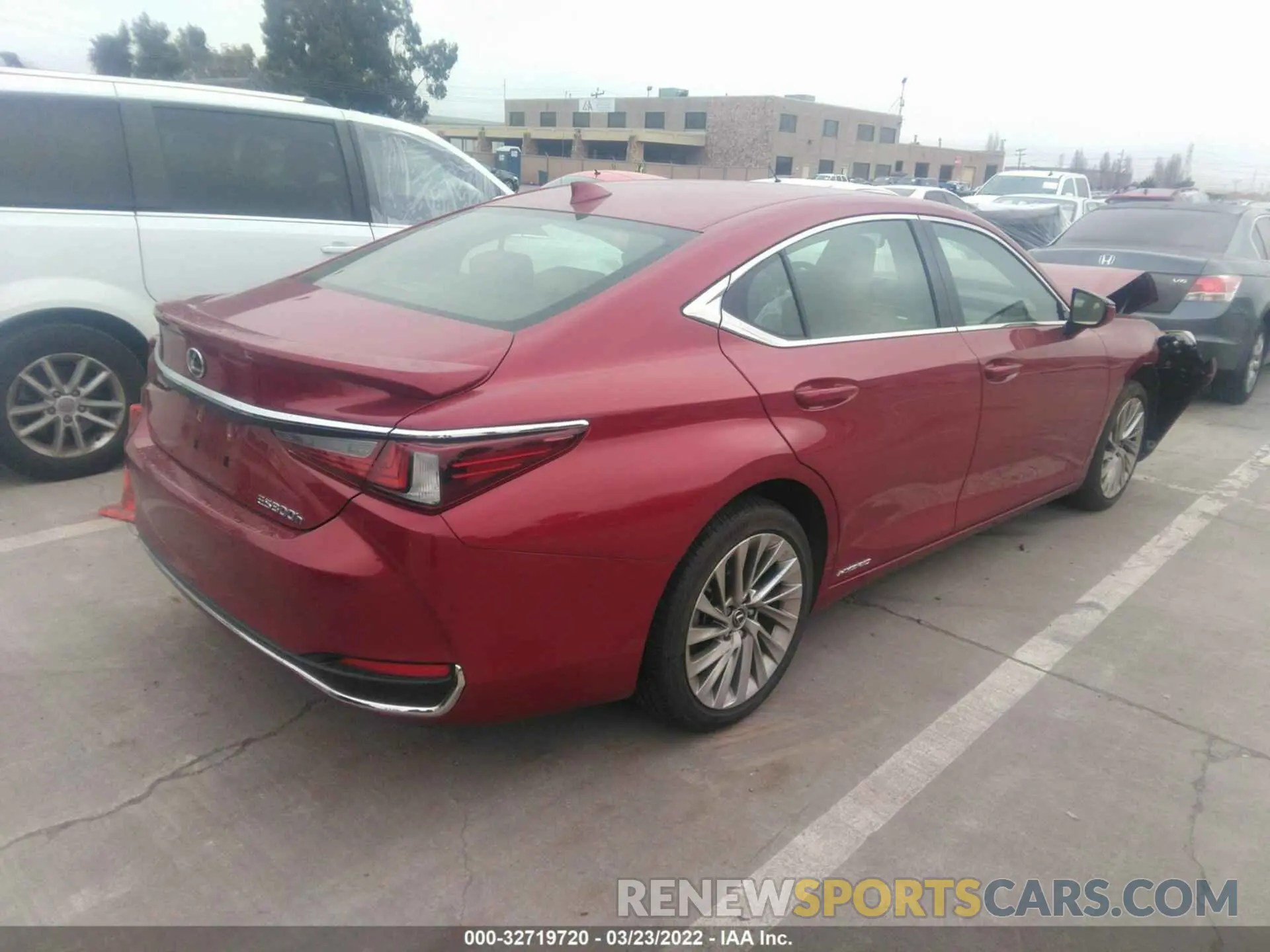 4 fotografías del automóvil dañado JTHB21B19K2025757 LEXUS ES 2019