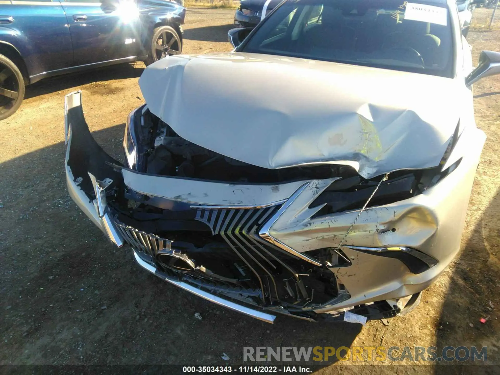 6 fotografías del automóvil dañado JTHBZ1B13K2002048 LEXUS ES 2019
