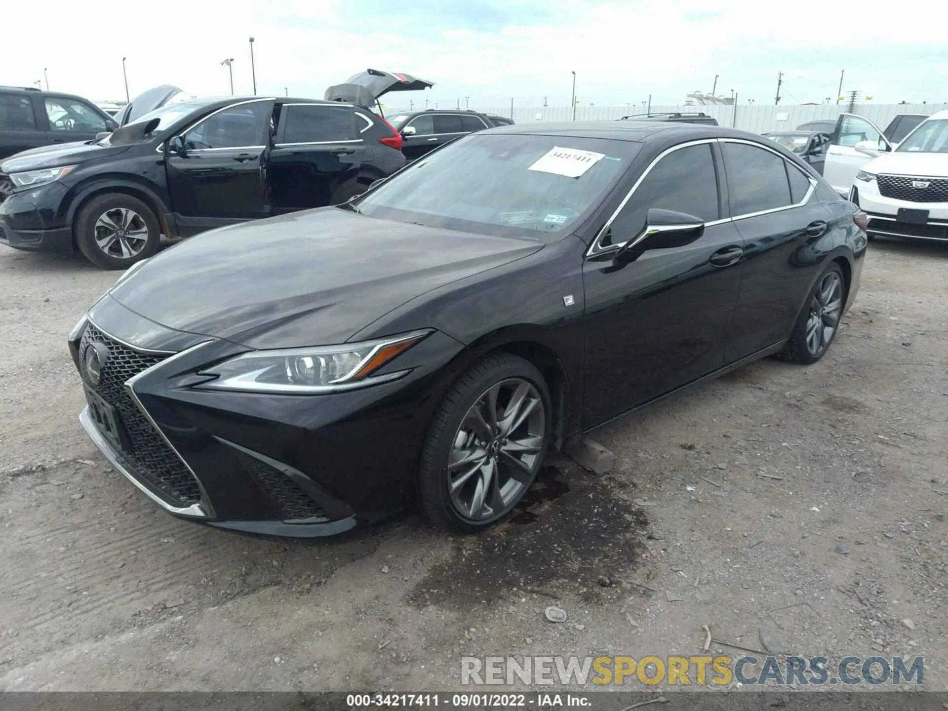 2 fotografías del automóvil dañado 58AGZ1B13LU082159 LEXUS ES 2020