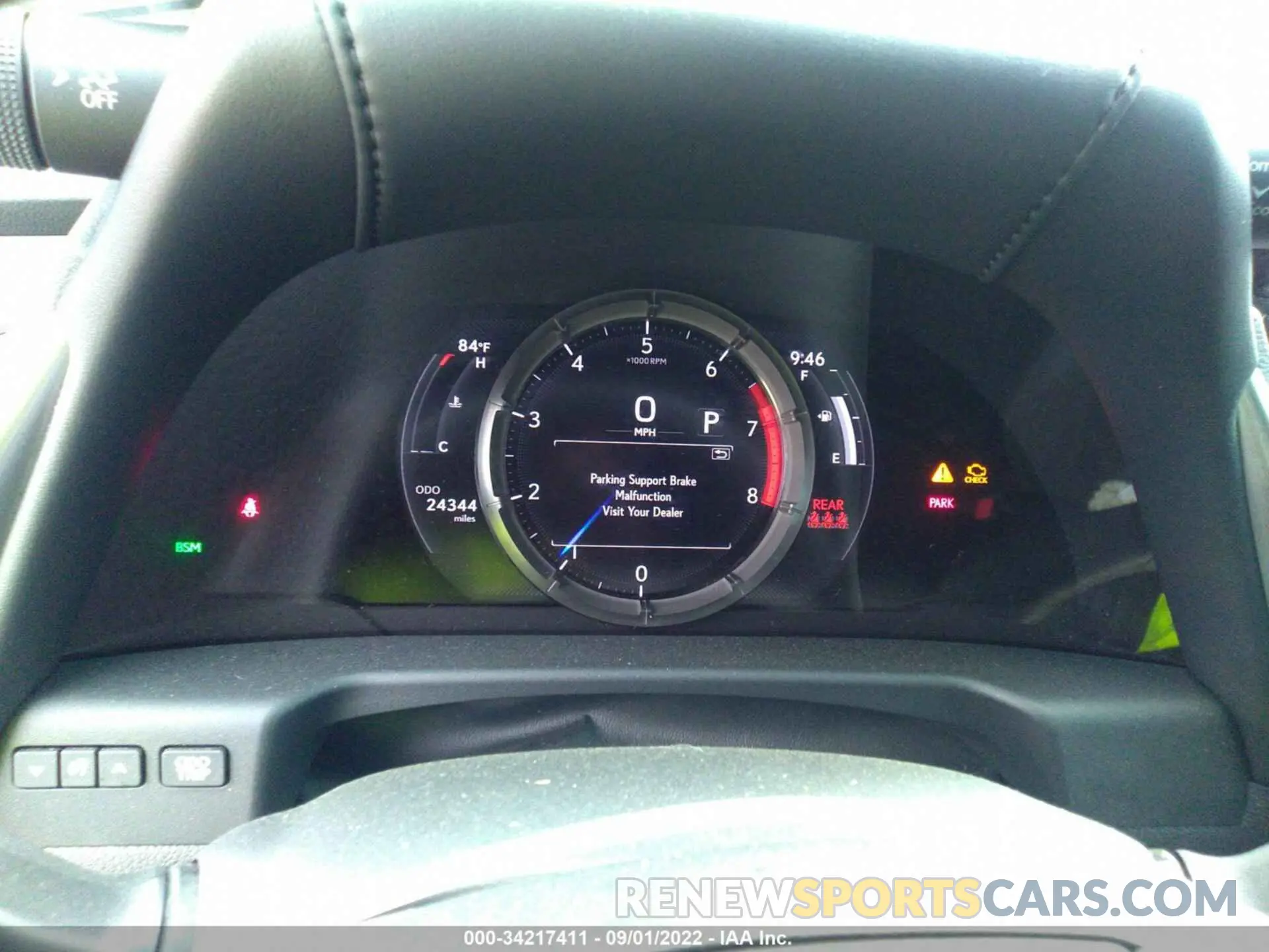 7 fotografías del automóvil dañado 58AGZ1B13LU082159 LEXUS ES 2020