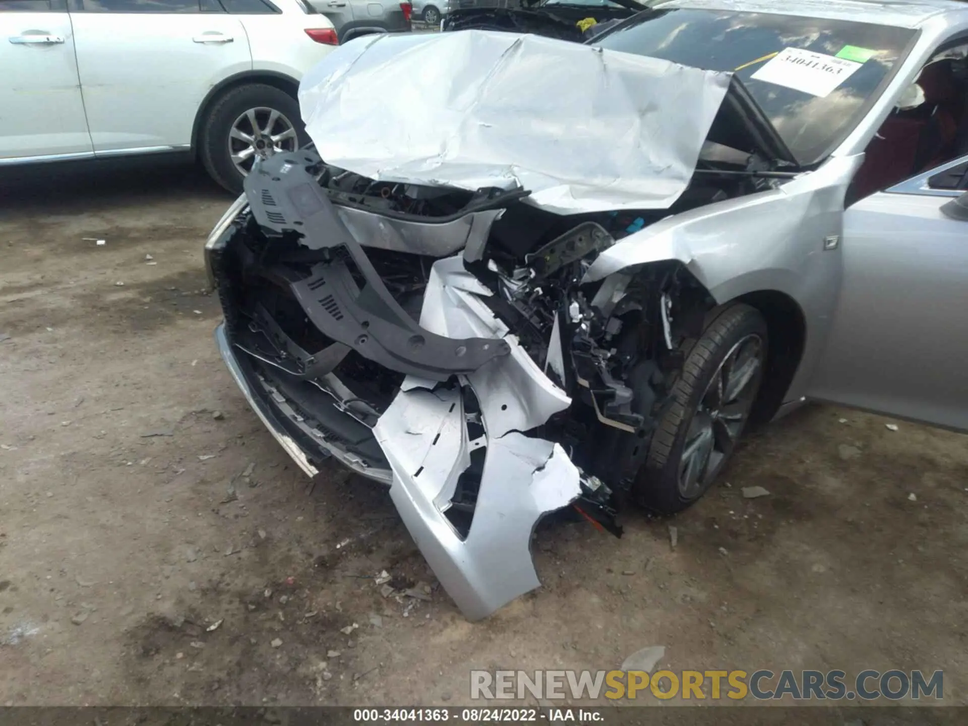 6 fotografías del automóvil dañado 58AGZ1B14LU055164 LEXUS ES 2020