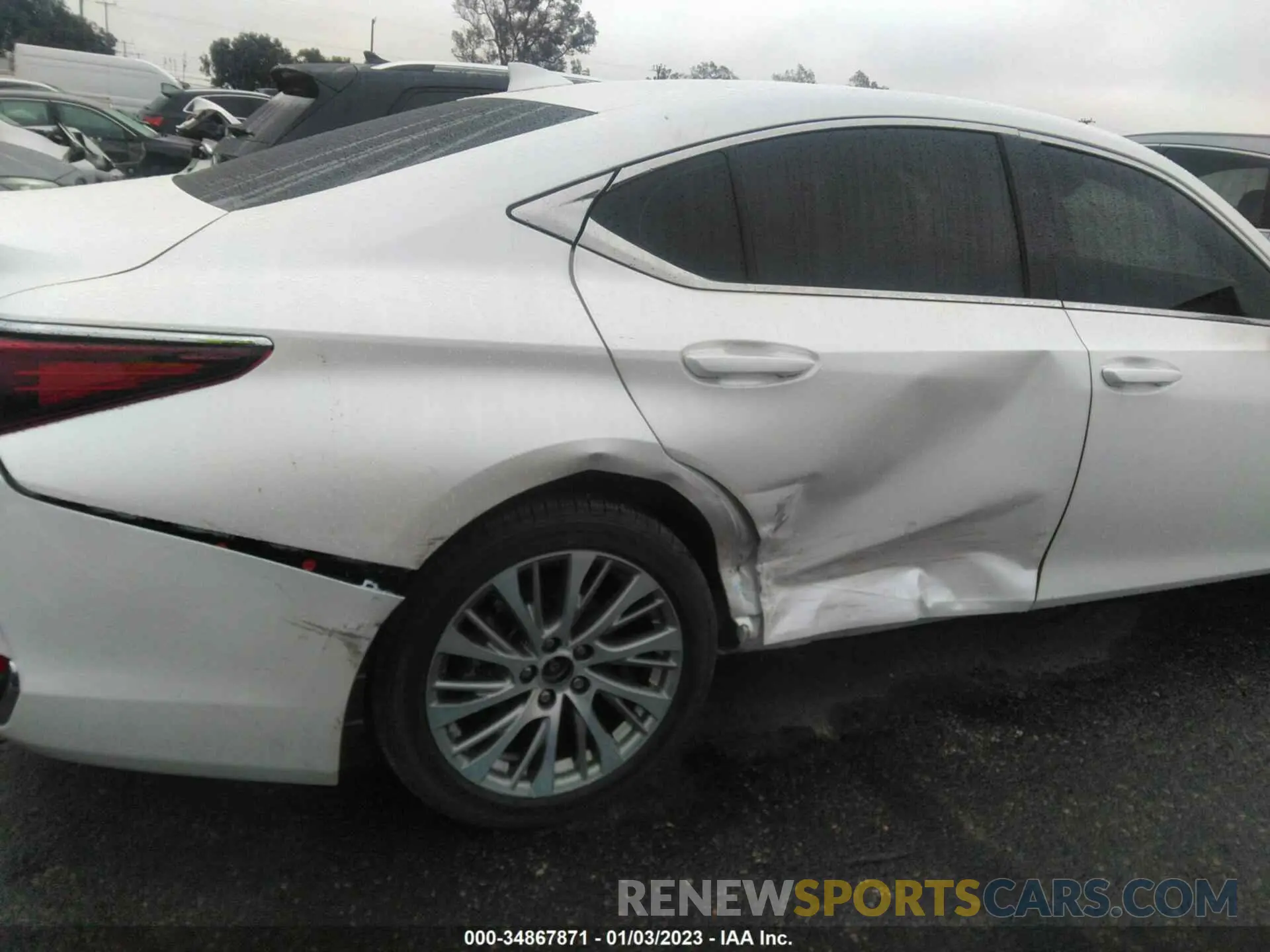 6 fotografías del automóvil dañado 58AD11D17MU003908 LEXUS ES 2021