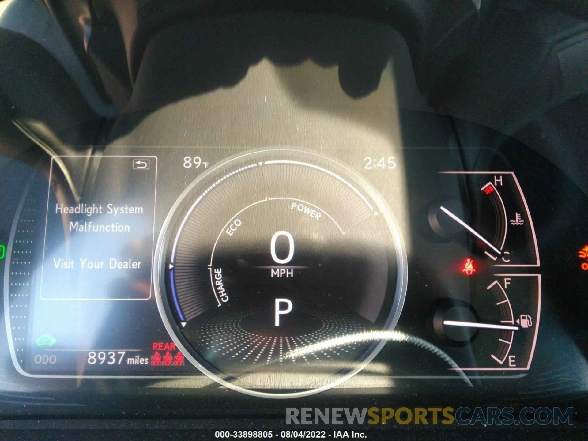 7 fotografías del automóvil dañado 58ADA1C12MU011349 LEXUS ES 2021