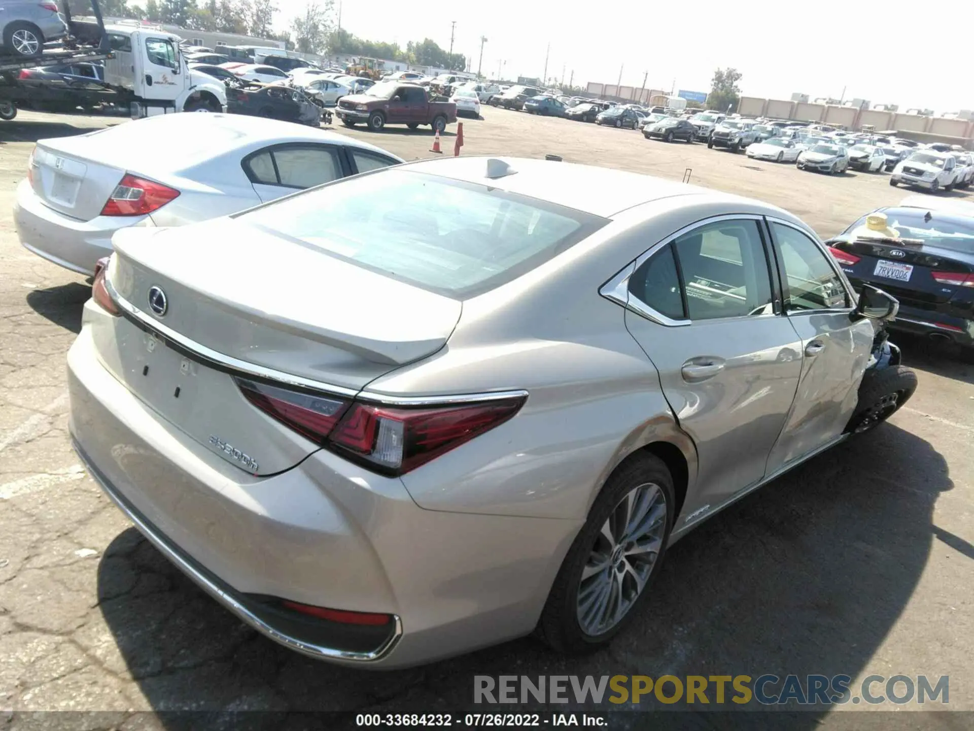 4 fotografías del automóvil dañado 58ADA1C15MU003603 LEXUS ES 2021