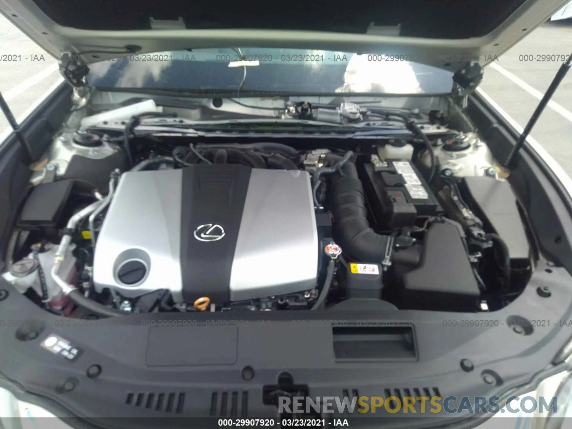 10 fotografías del automóvil dañado 58ADZ1B12MU089267 LEXUS ES 2021