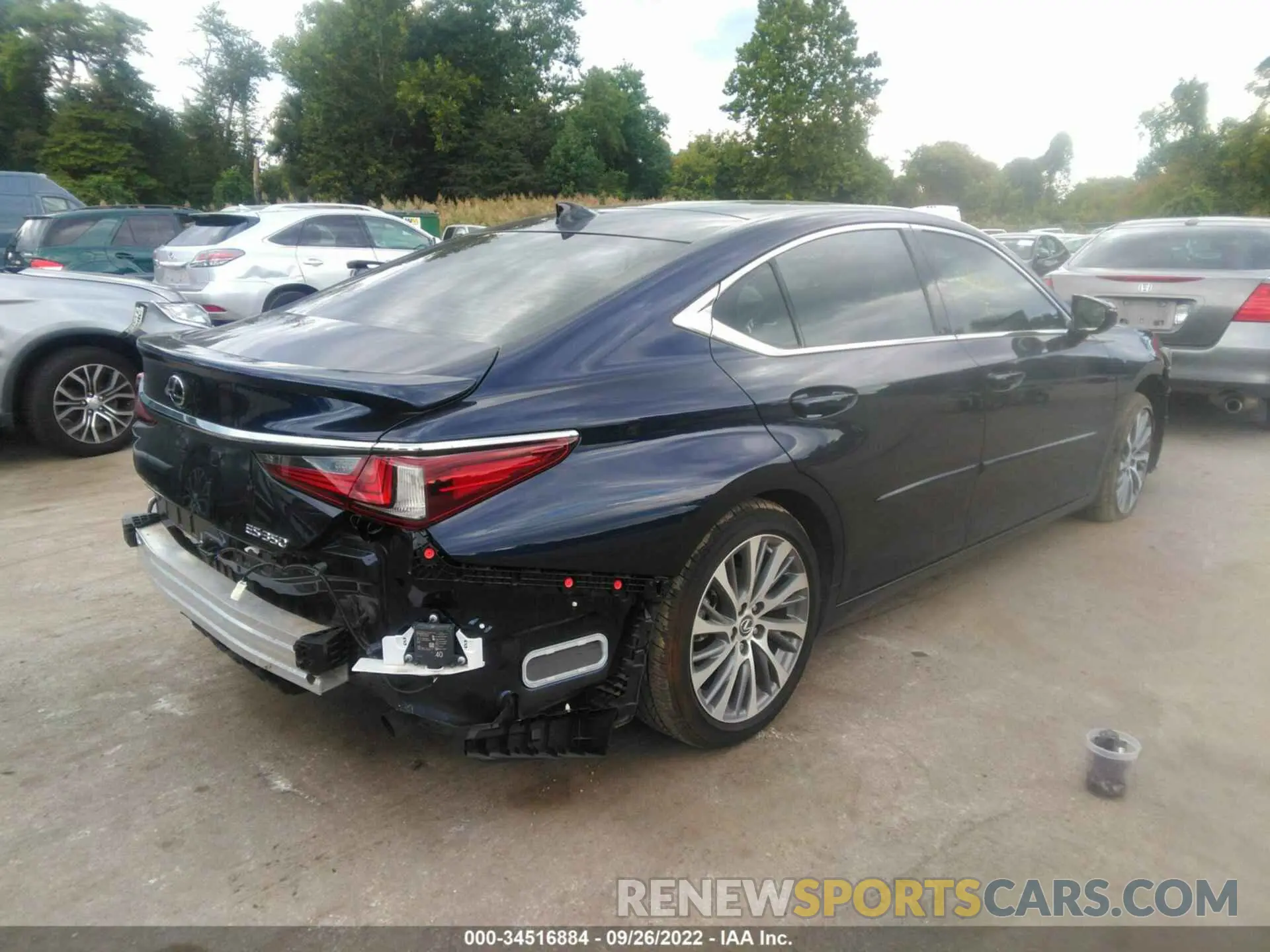 4 fotografías del automóvil dañado 58ADZ1B16MU091040 LEXUS ES 2021