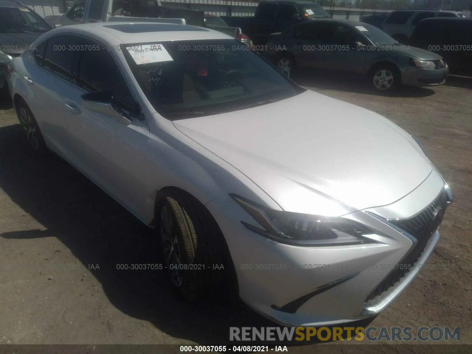 6 fotografías del automóvil dañado 58ADZ1B1XMU087444 LEXUS ES 2021