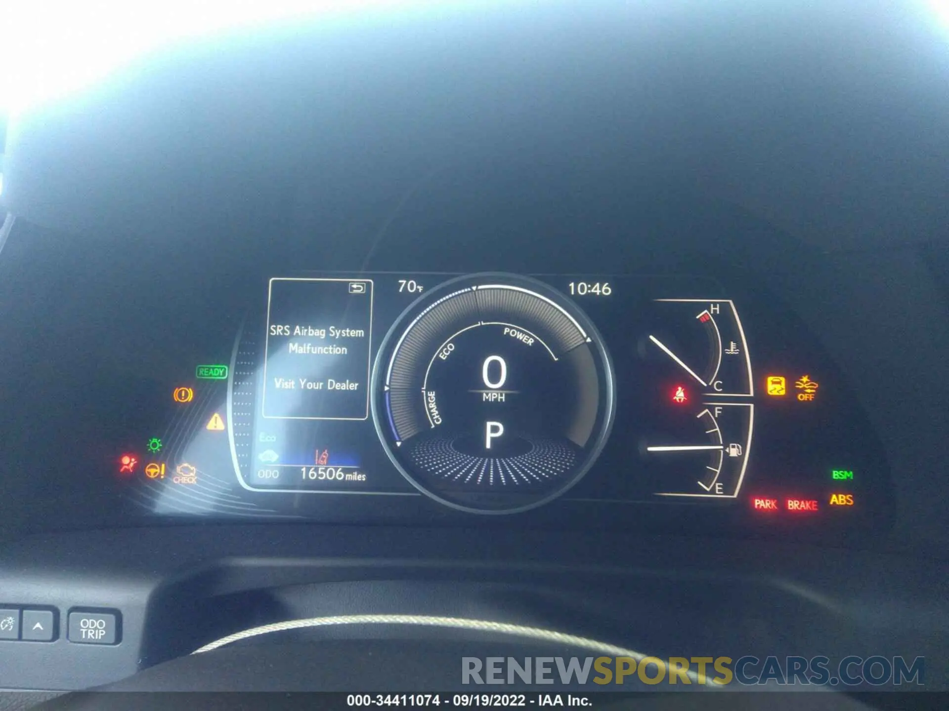 7 fotografías del automóvil dañado 58ACA1C14NU020311 LEXUS ES 2022