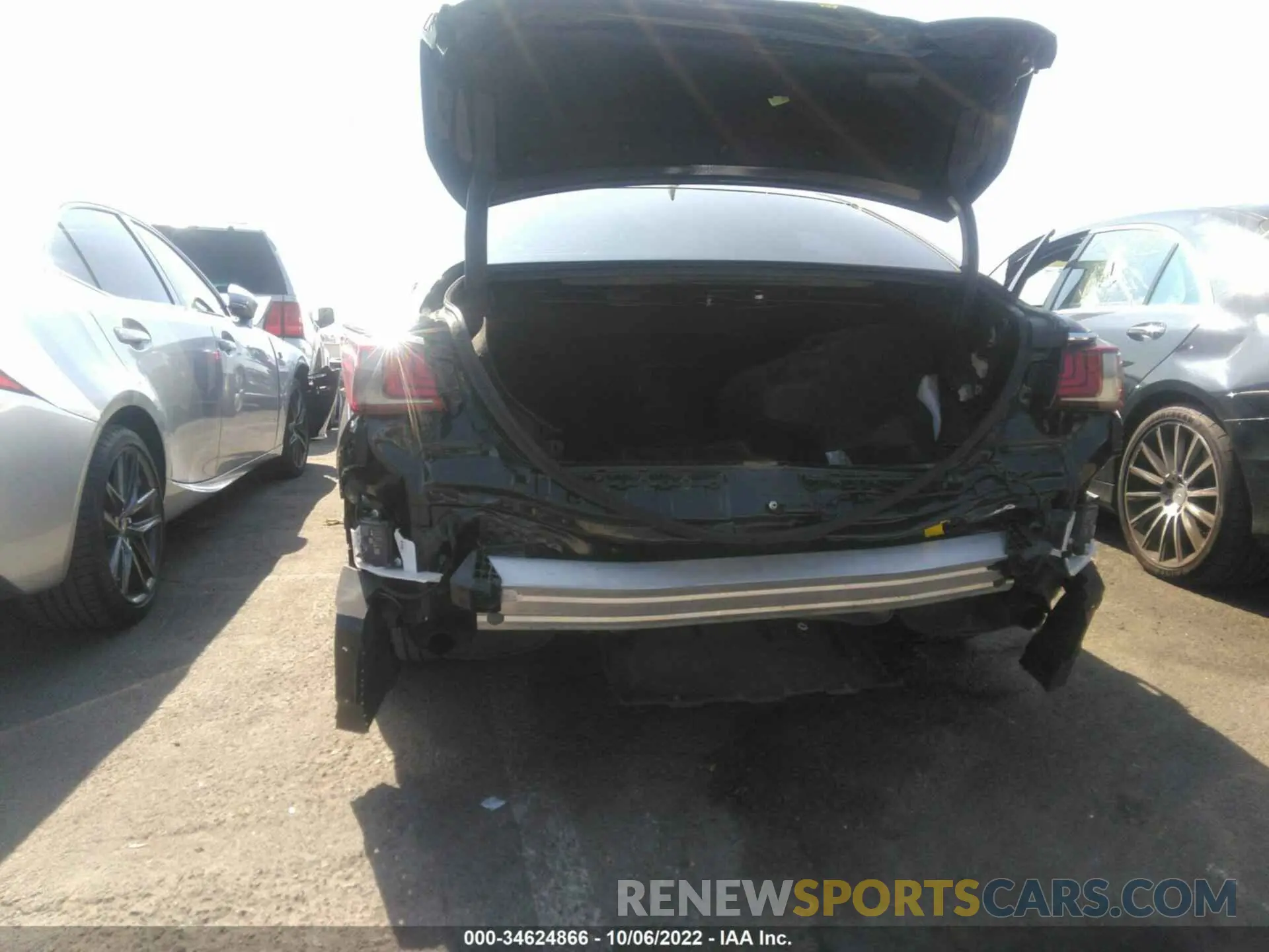 6 fotografías del automóvil dañado 58ACZ1B12NU121423 LEXUS ES 2022