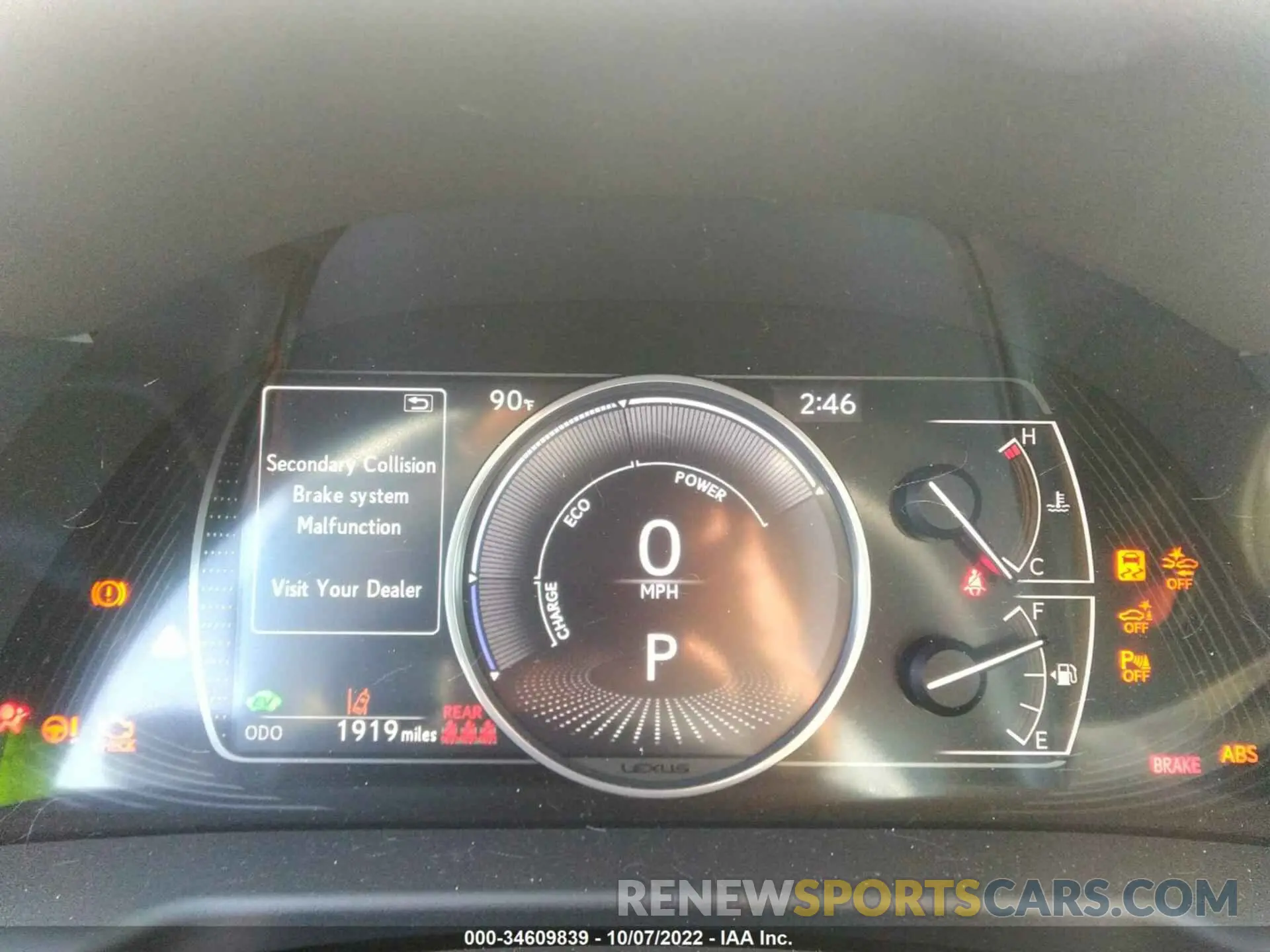 7 fotografías del automóvil dañado 58ADA1C15NU016062 LEXUS ES 2022