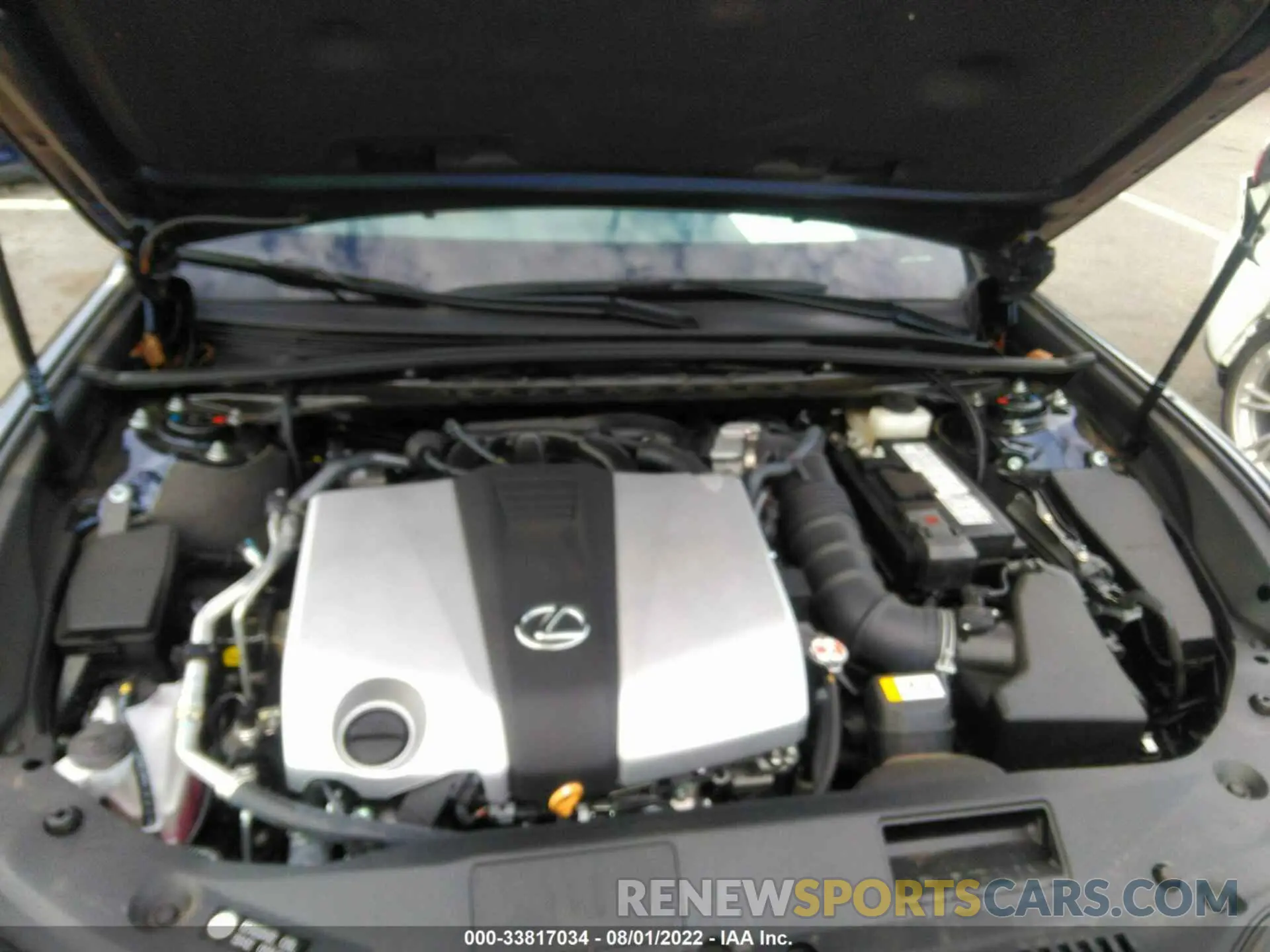 10 fotografías del automóvil dañado 58ADZ1B13NU113657 LEXUS ES 2022