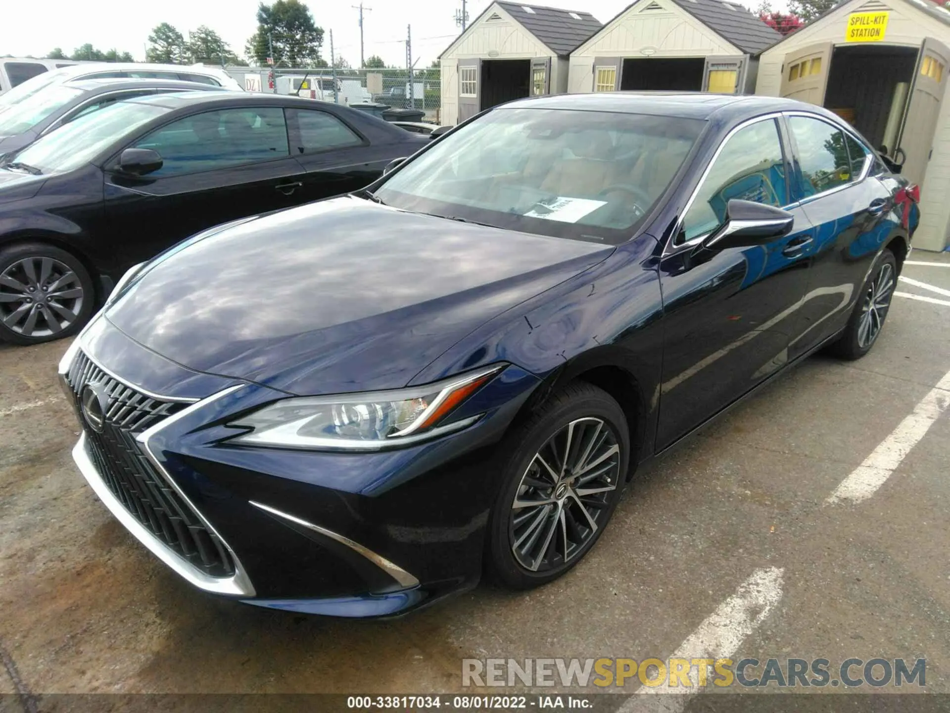 2 fotografías del automóvil dañado 58ADZ1B13NU113657 LEXUS ES 2022