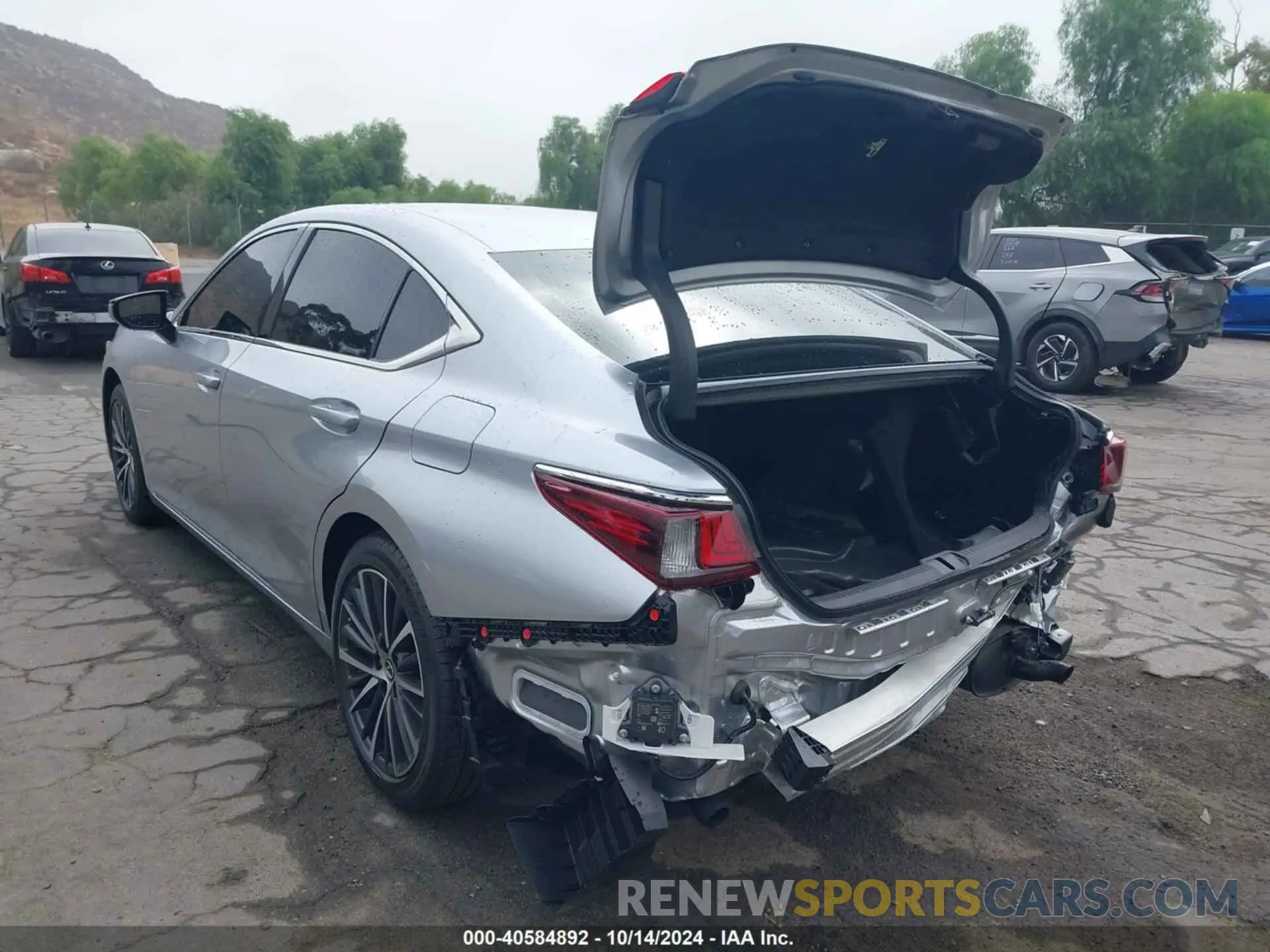 3 fotografías del automóvil dañado 58ADZ1B11RU173667 LEXUS ES 2024