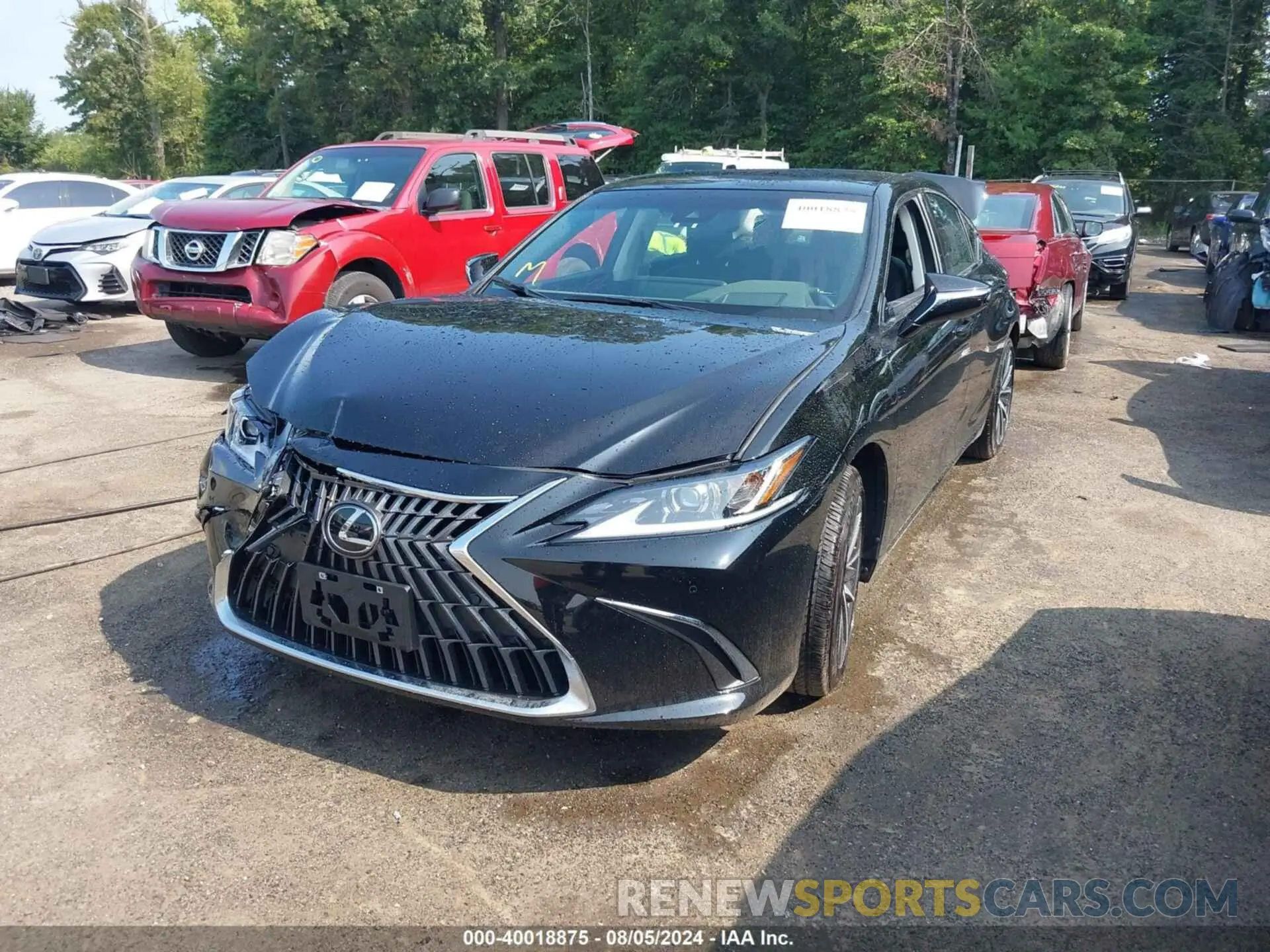 2 fotografías del automóvil dañado 58ADZ1B1XRU170525 LEXUS ES 2024