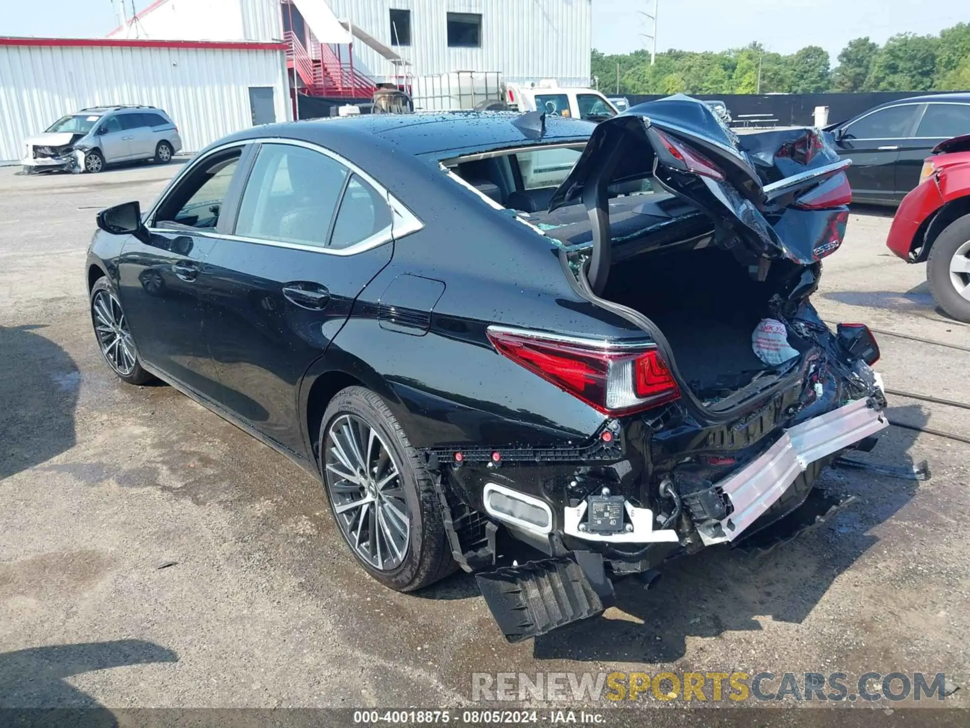 3 fotografías del automóvil dañado 58ADZ1B1XRU170525 LEXUS ES 2024