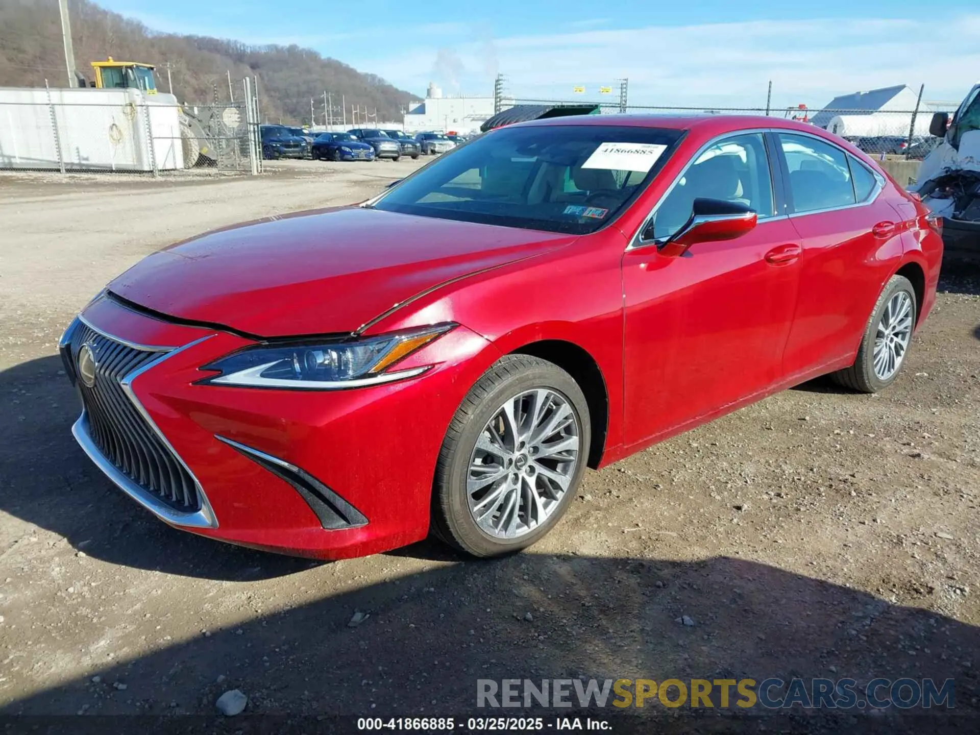 2 fotografías del automóvil dañado 58AD11D10MU006701 LEXUS ES 250 2021