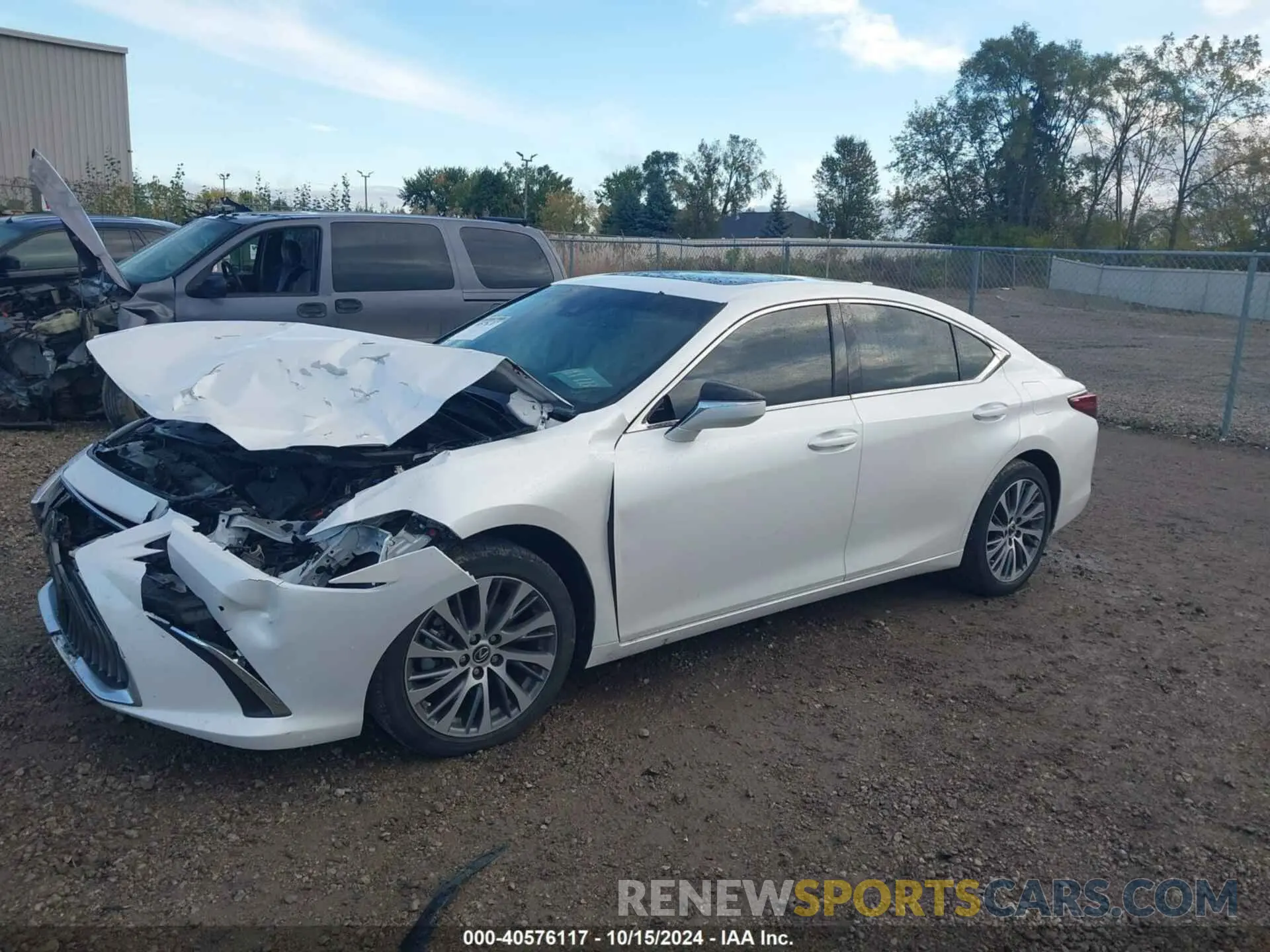 2 fotografías del automóvil dañado 58AD11D15MU008069 LEXUS ES 250 2021