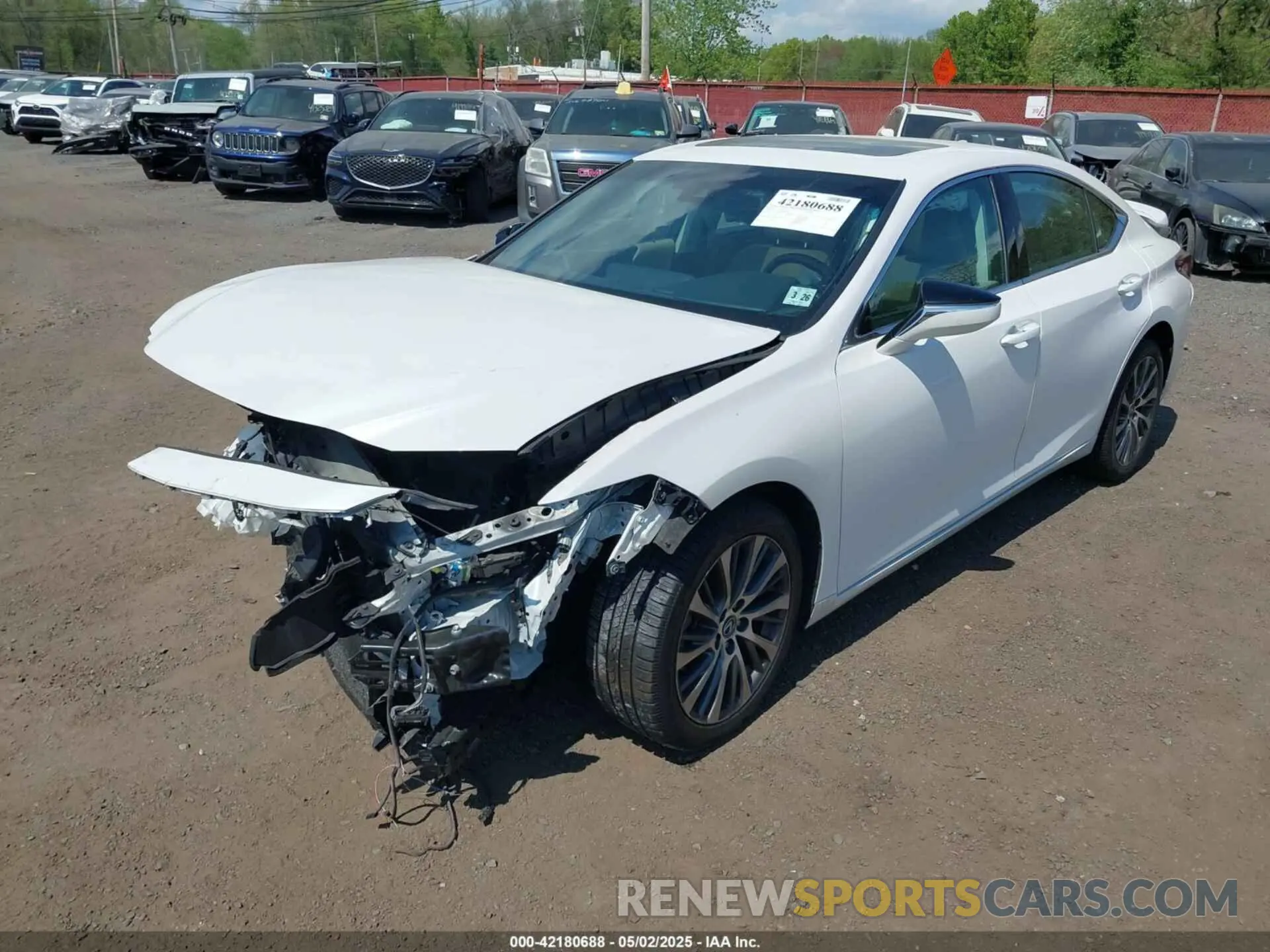 6 fotografías del automóvil dañado 58AD11D17MU005321 LEXUS ES 250 2021