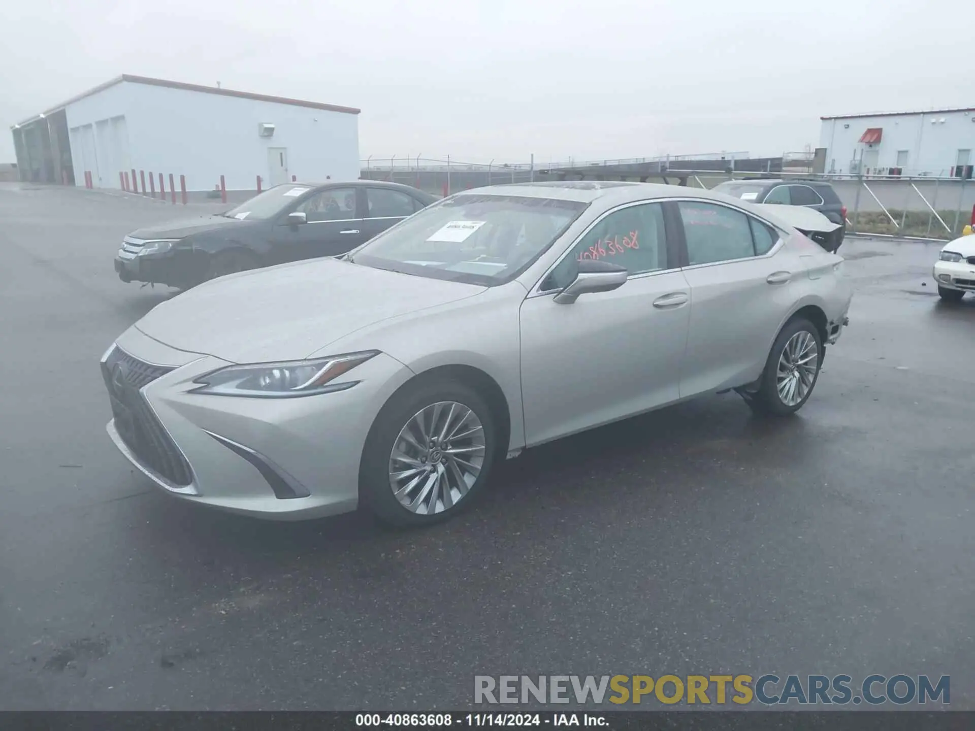 2 fotografías del automóvil dañado 58AE11D19NU008842 LEXUS ES 250 2022