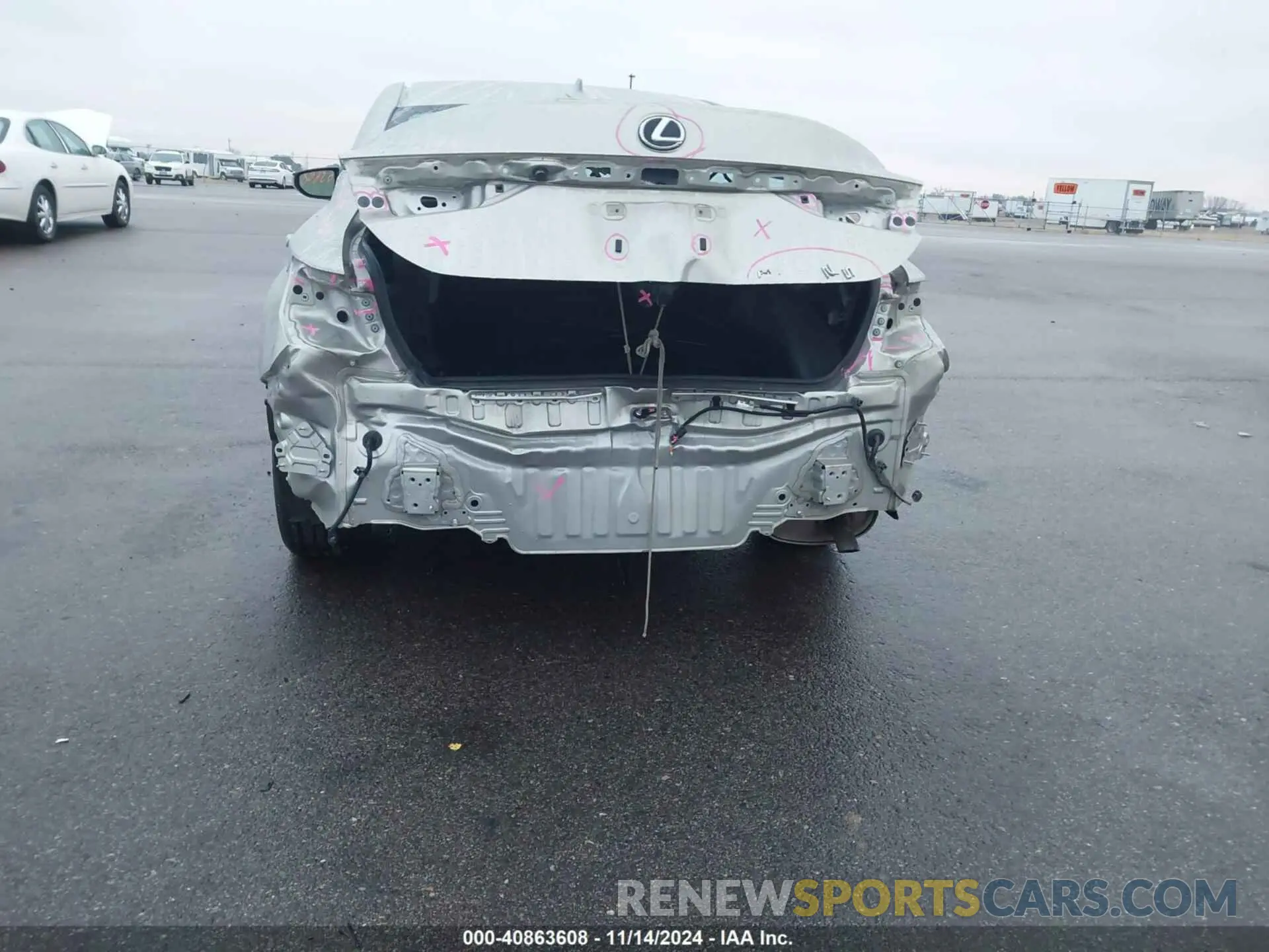 6 fotografías del automóvil dañado 58AE11D19NU008842 LEXUS ES 250 2022