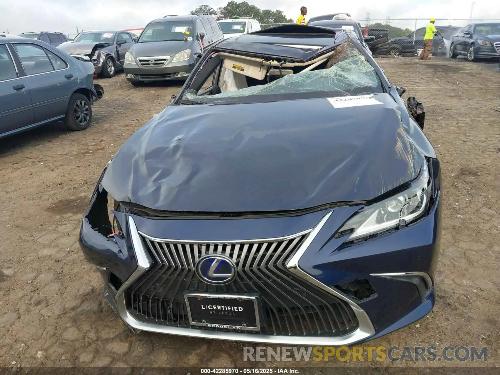 6 fotografías del automóvil dañado JTHB21B17K2041990 LEXUS ES 300H 2019