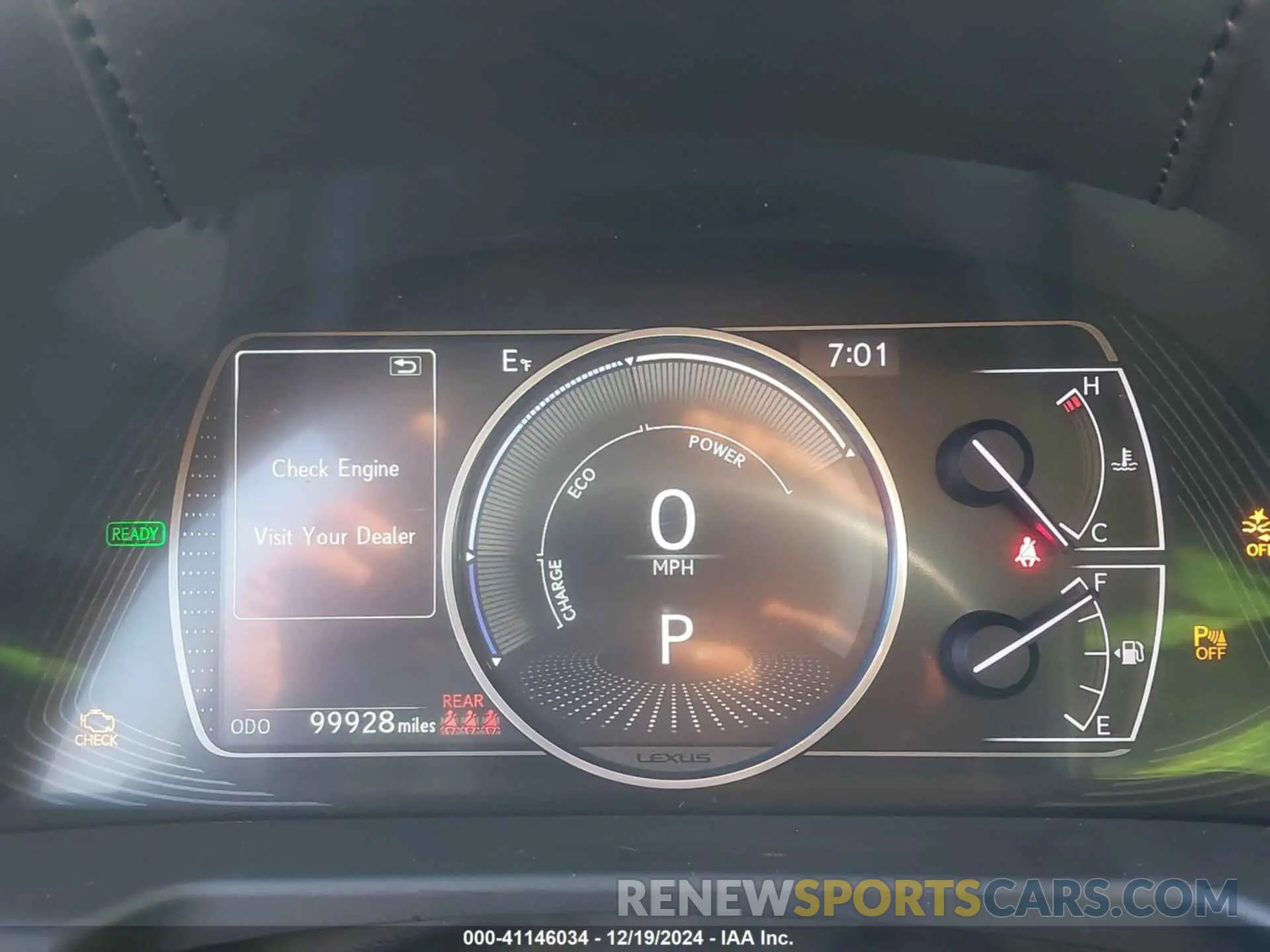 7 fotografías del automóvil dañado 58AE21B19LU008286 LEXUS ES 300H 2020