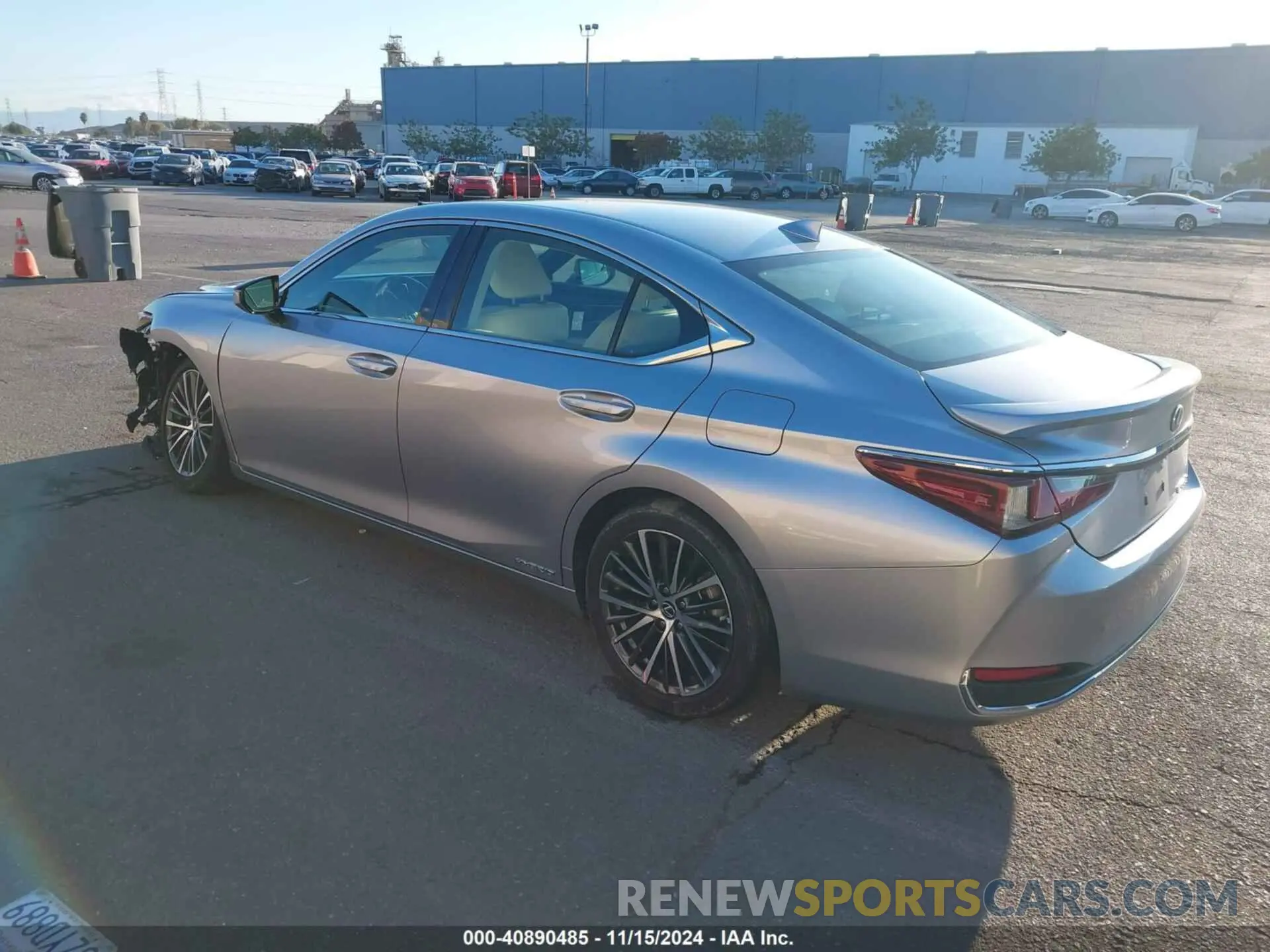 3 fotografías del automóvil dañado 58ADA1C15NU016353 LEXUS ES 300H 2022