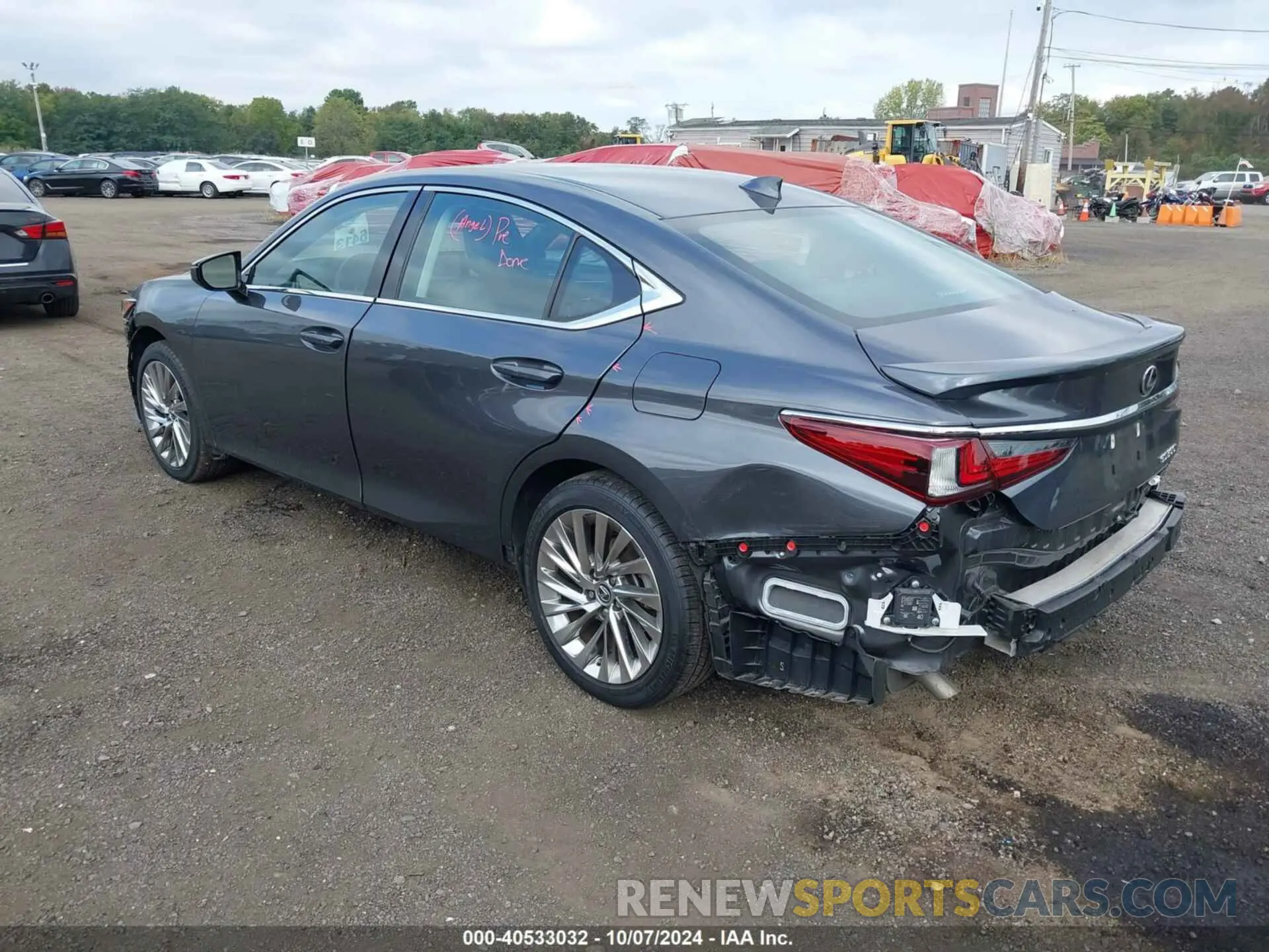 3 fotografías del automóvil dañado 58AFA1C18PU031442 LEXUS ES 300H 2023