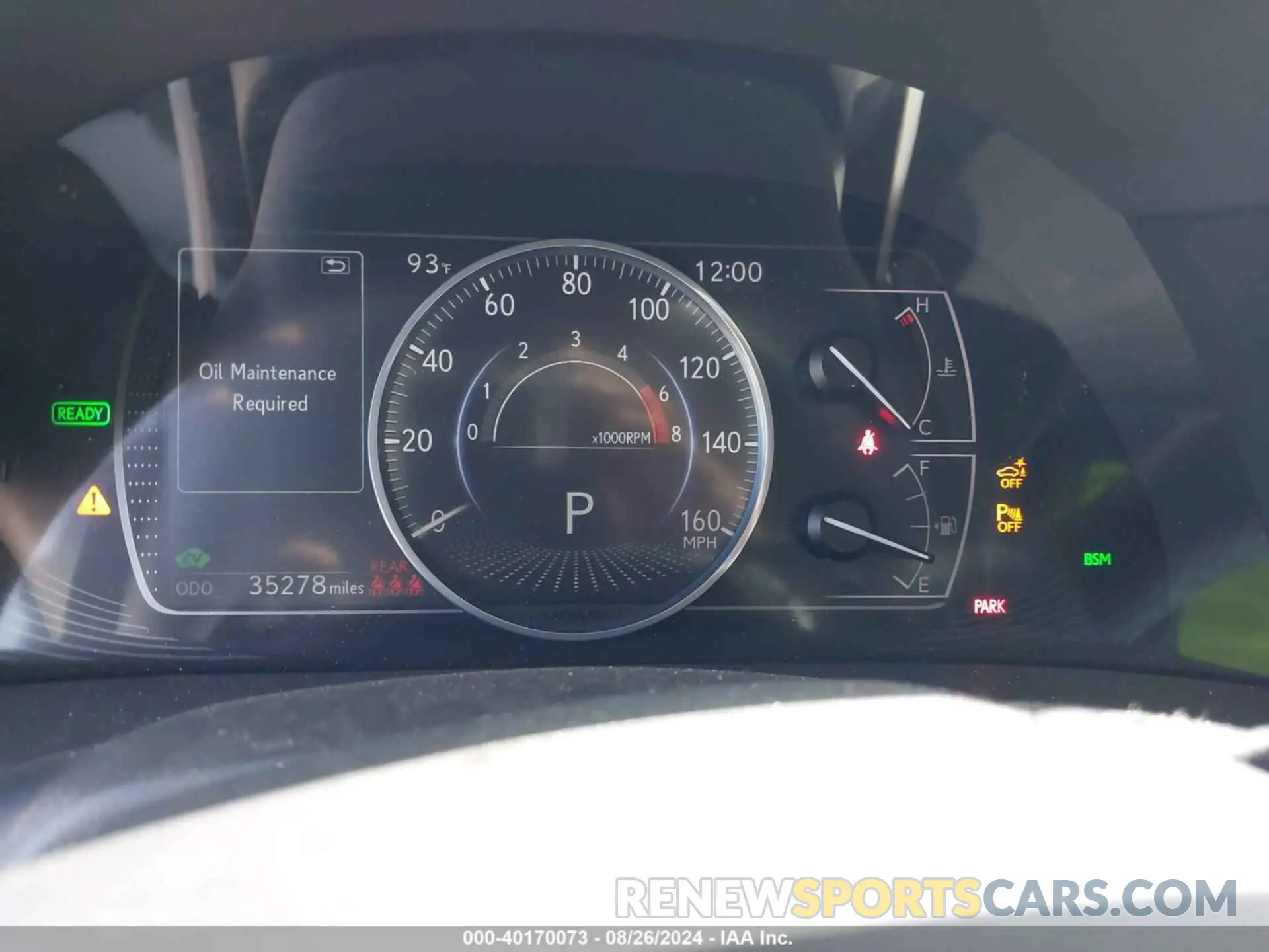 7 fotografías del automóvil dañado 58ADA1C12RU040034 LEXUS ES 300H 2024