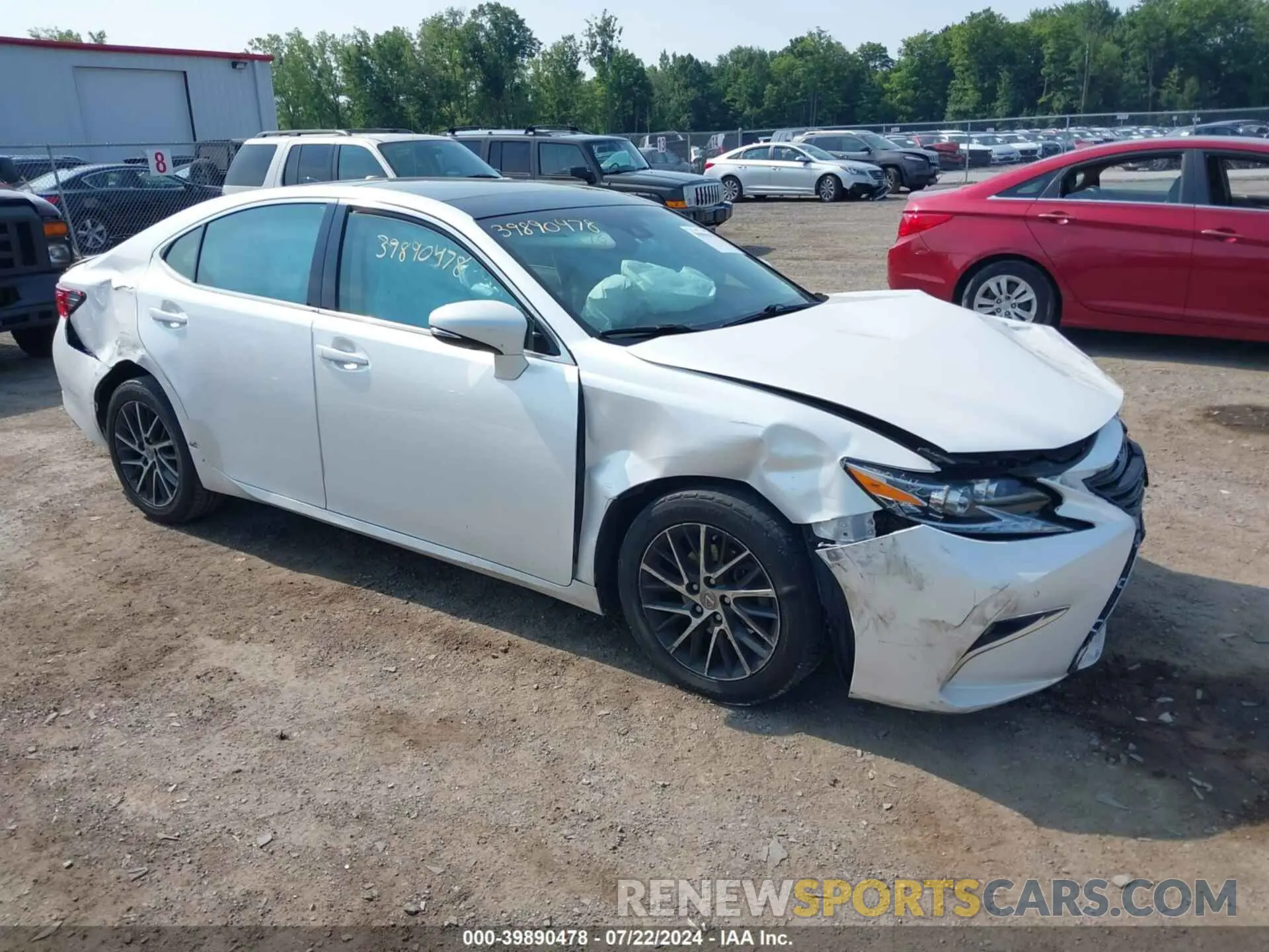 1 fotografías del automóvil dañado 58ABK1GG5HU055533 LEXUS ES 350 2017
