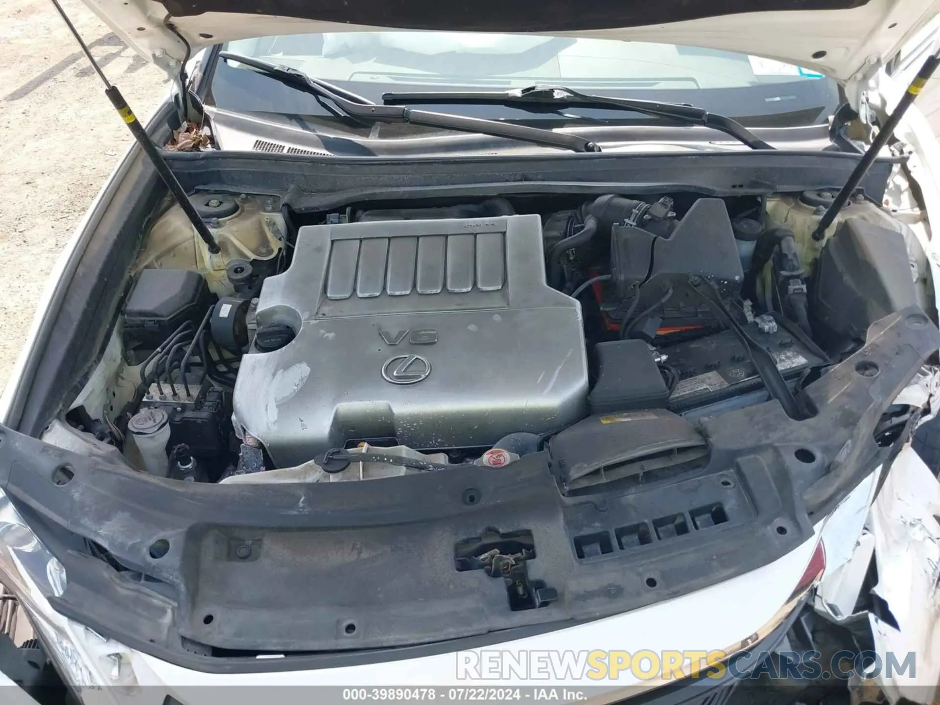 10 fotografías del automóvil dañado 58ABK1GG5HU055533 LEXUS ES 350 2017